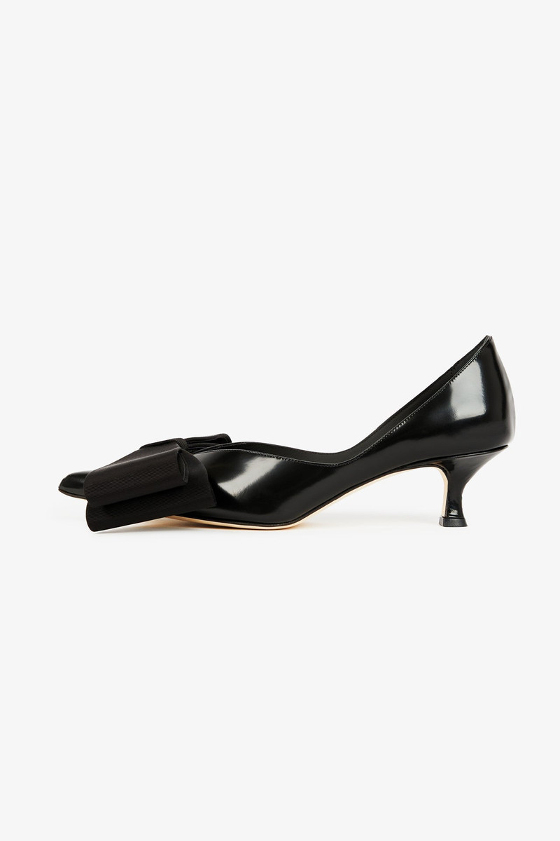 LEA SHOE WITH BOW BLACK 1