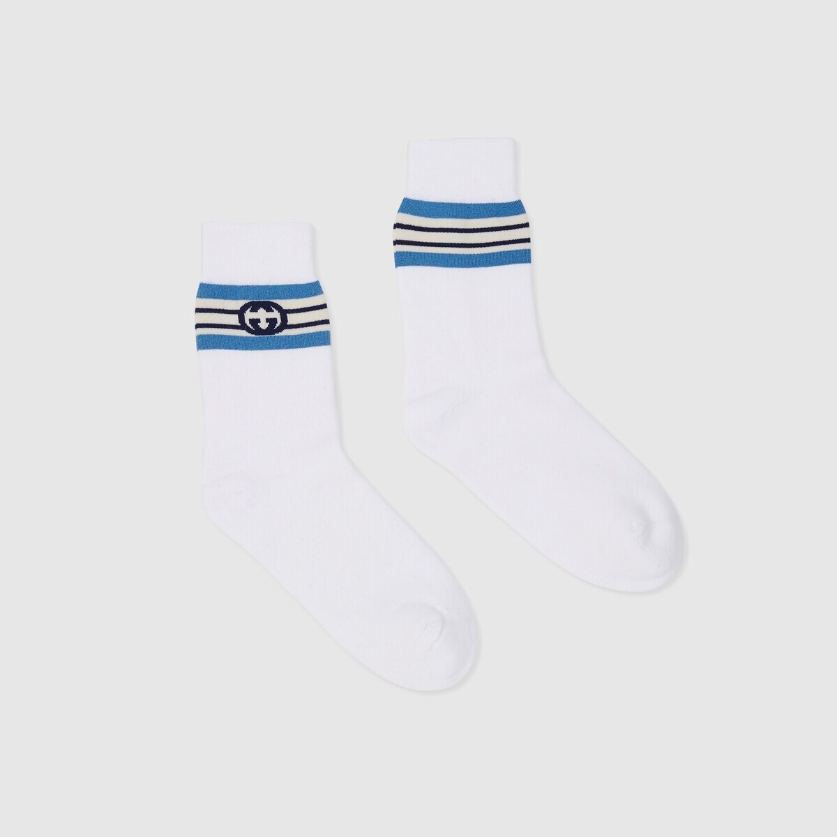 Interlocking G stripe cotton socks - 2