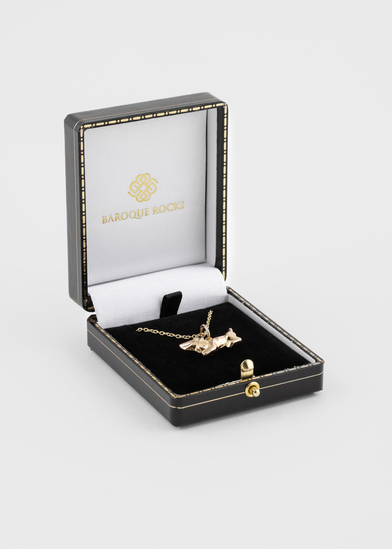 Georg Jensen 'Dachshund' Vintage Gold Necklace 4