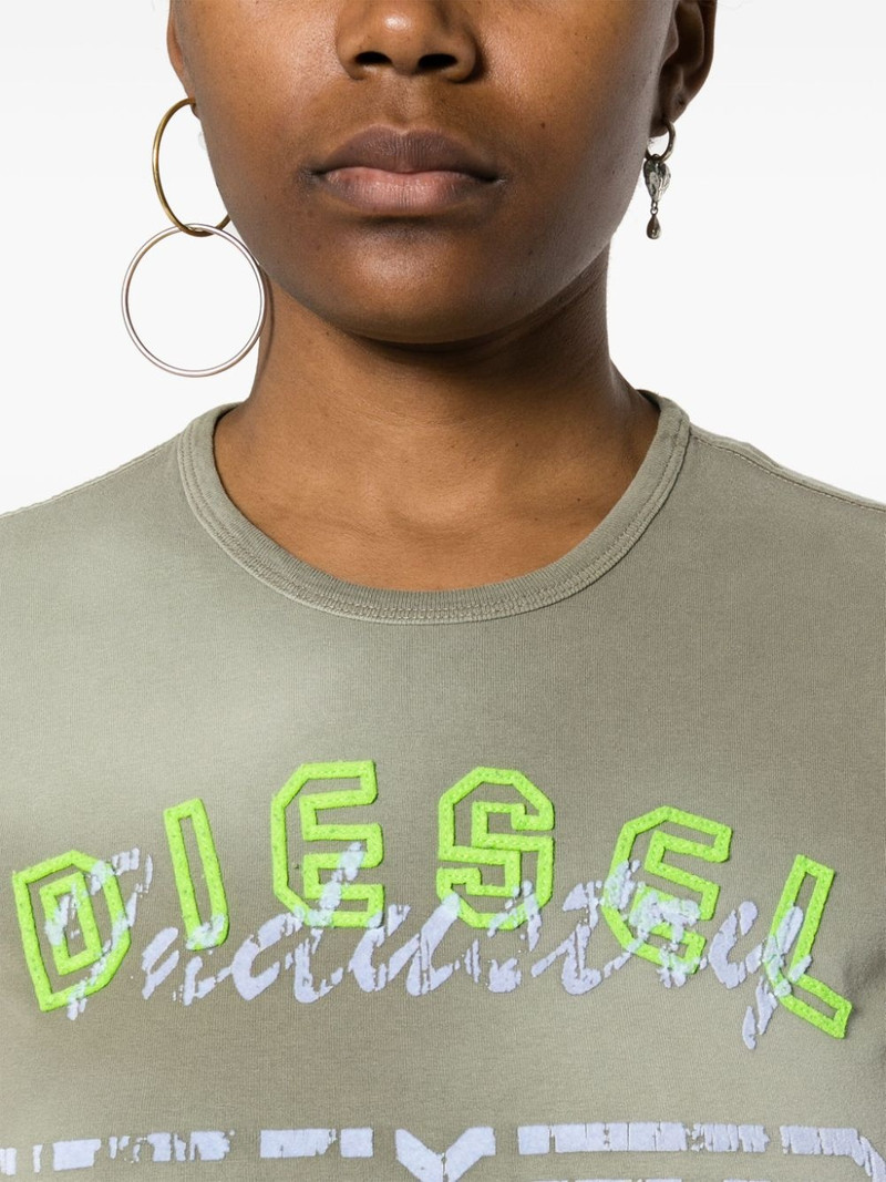 T-Uncusl flocked-logo T-shirt 5