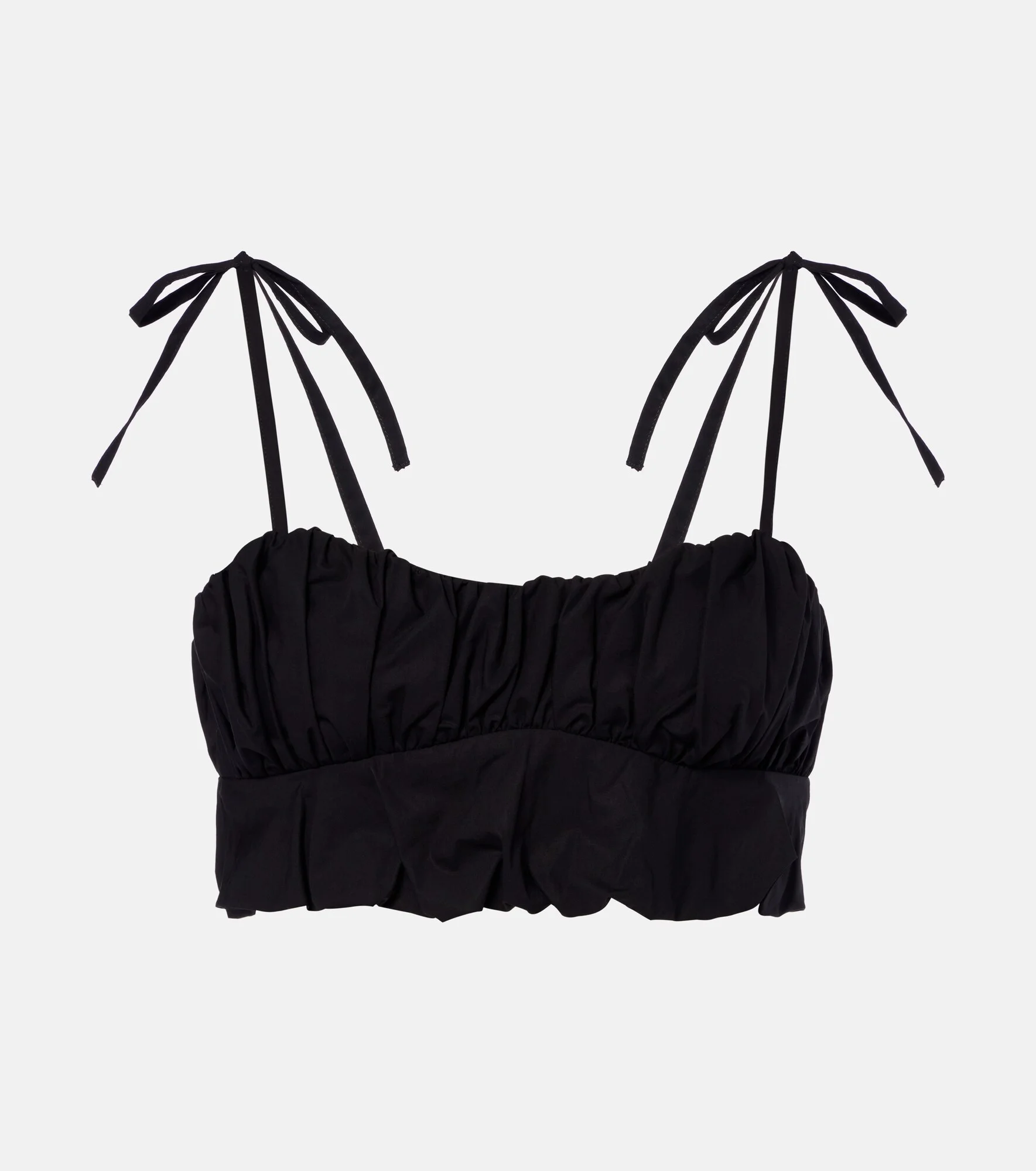 Pelea ruched cotton crop top - 1