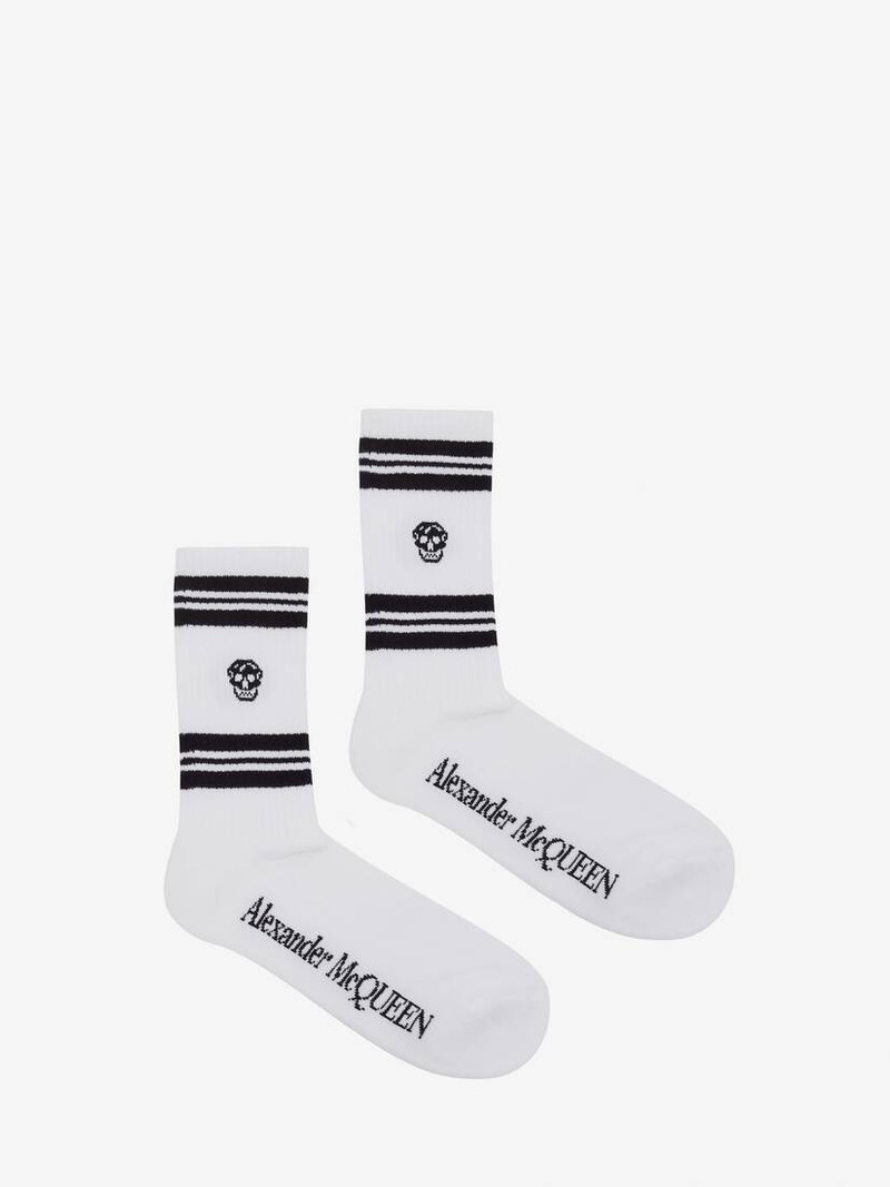 Skull Sport Socks in White/black 1