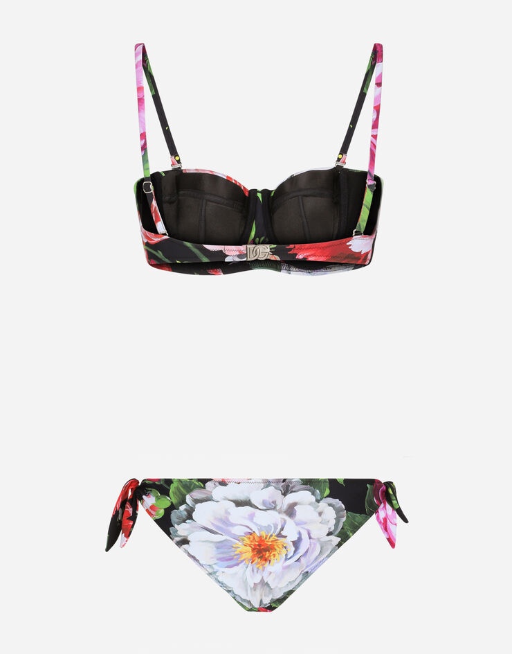 Balconette bikini with pictorial floral print - 2