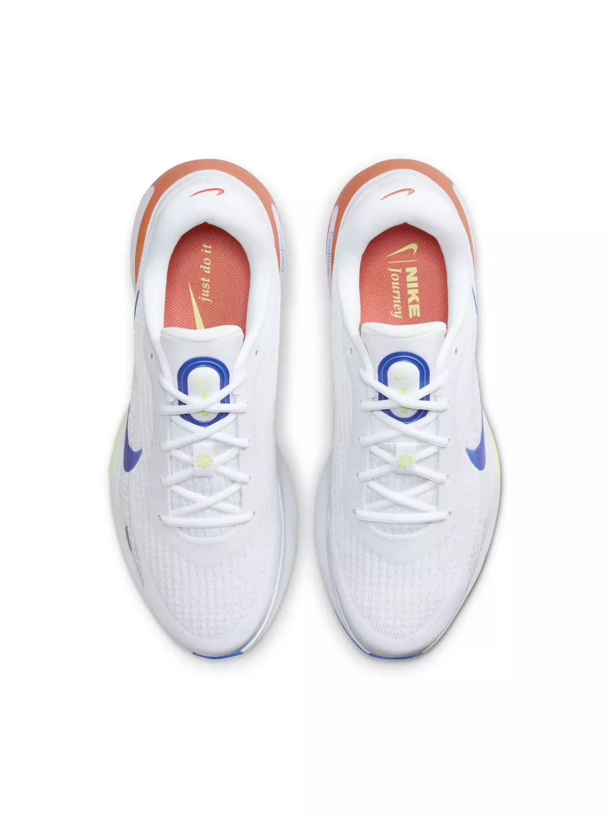 Journey Run "Football Grey/White/Light Wild Mango/Racer Blue" Men's Running Shoe - 4