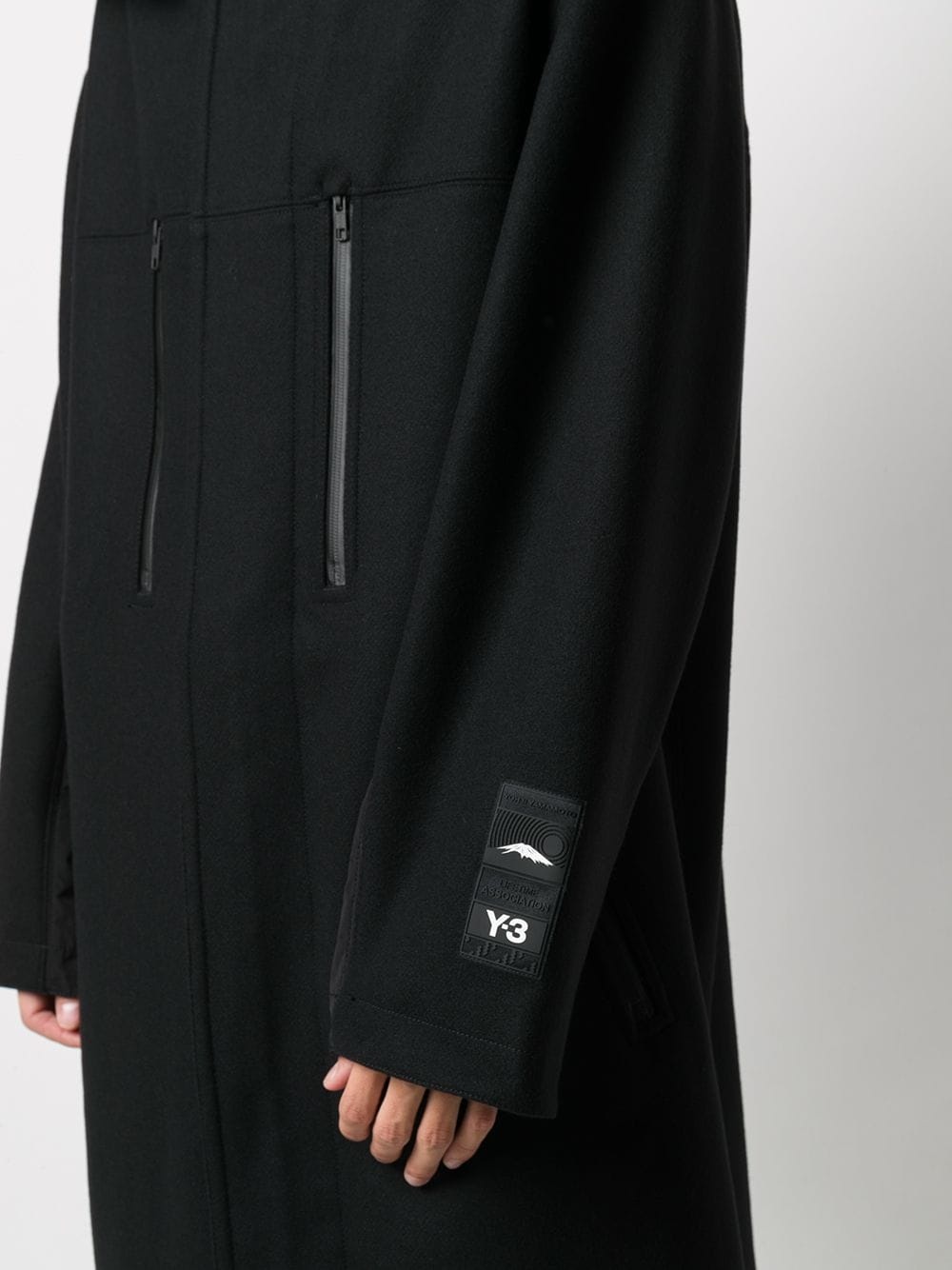 CH3 hooded long coat - 5