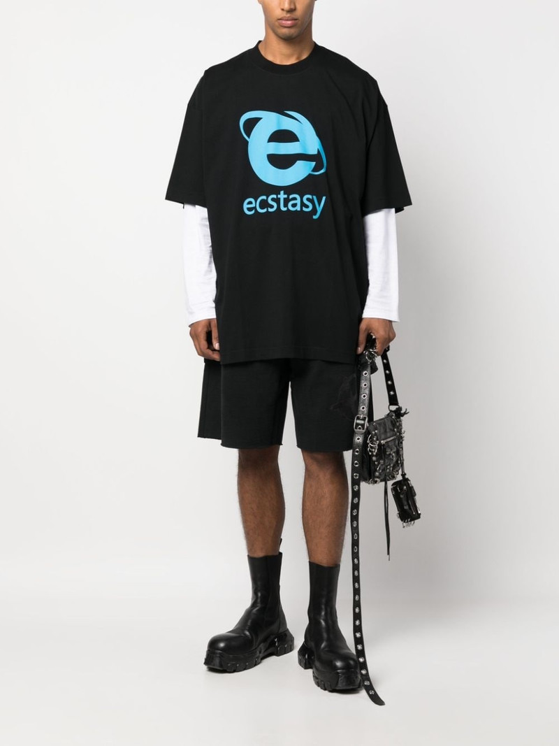 Ecstasy graphic-print cotton T-shirt 3