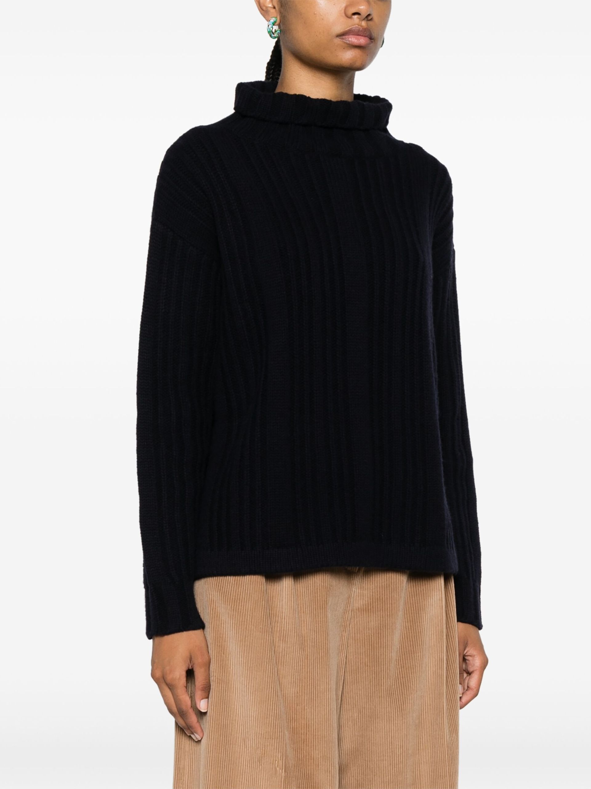 Rib-Knit Roll-Neck sweater - 3