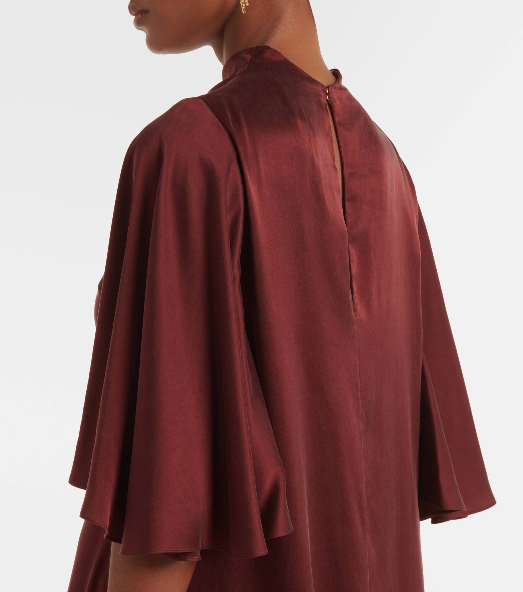 Kalydria caped silk gown - 5