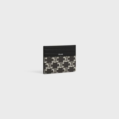 CELINE LARGE CARD HOLDER in Triomphe canvas two-tone and calfskin outlook