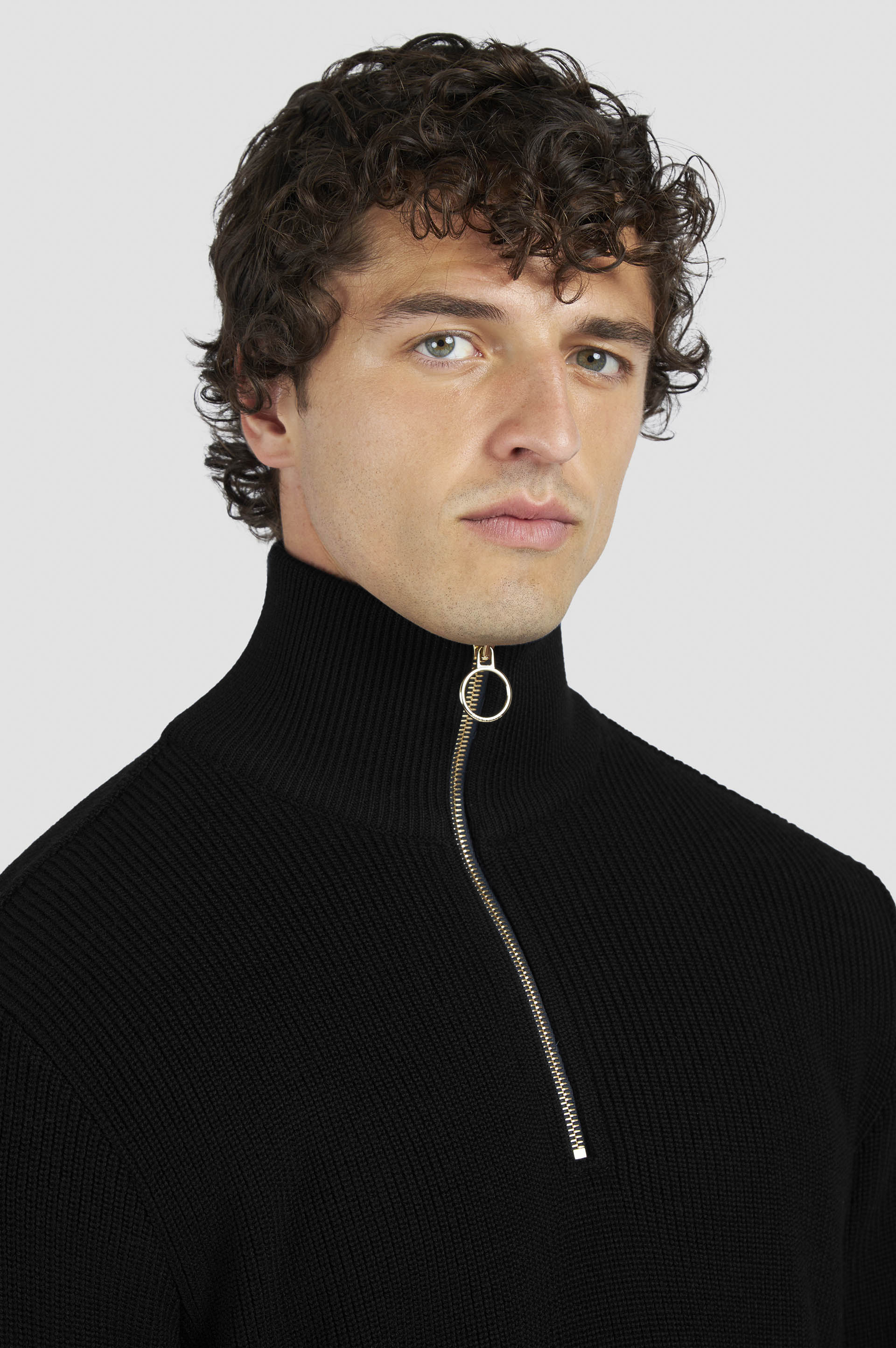 TECH WOOL HALF ZIP SWEATER - 4