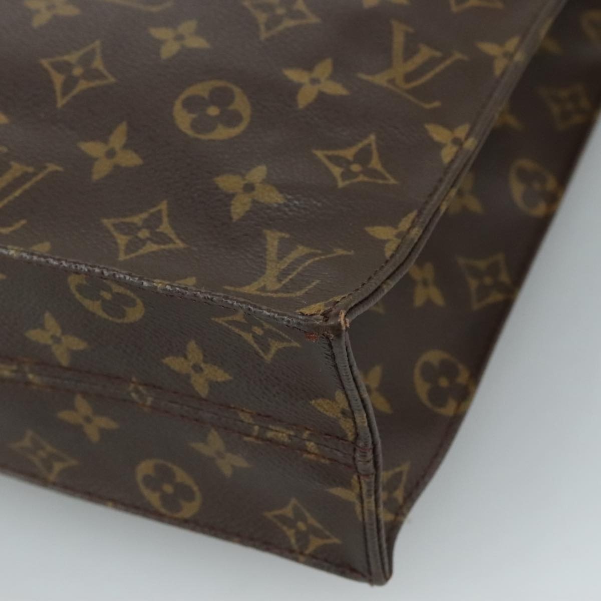 LOUIS VUITTON Monogram Sac Plat Hand Bag M51140 - 13