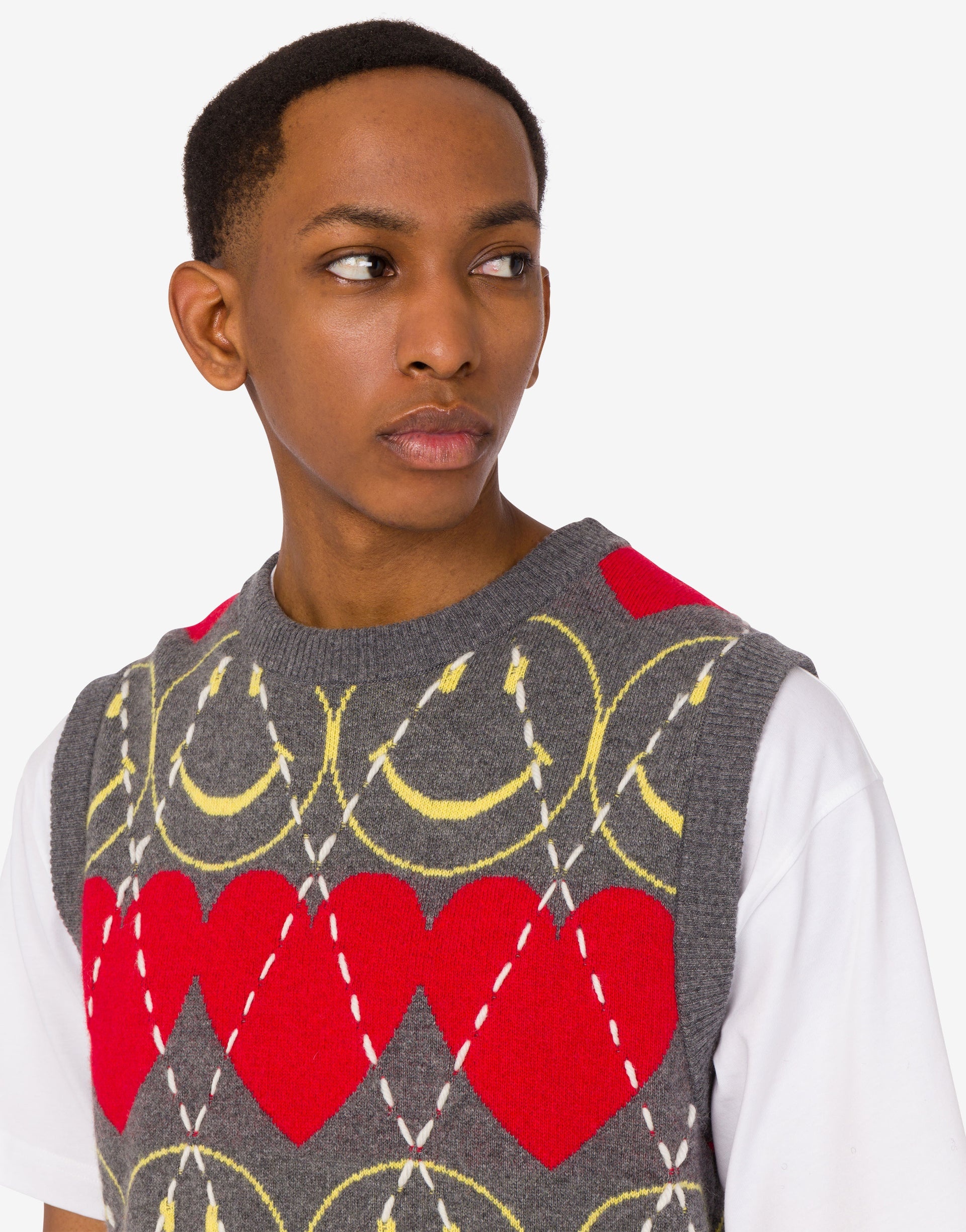 WOOL BLEND SLEEVELESS SWEATER SMILEY® - 4