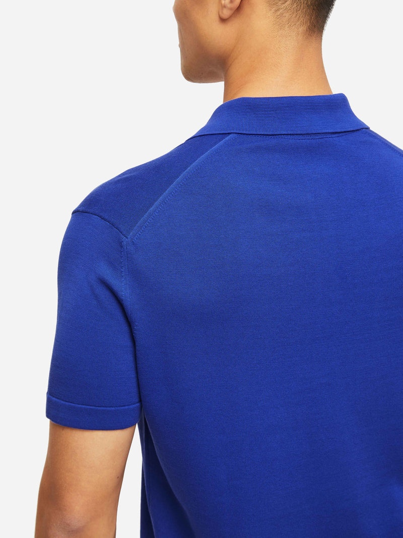 Men's Polo Shirt Jacob Sea Island Cotton Blue - 7