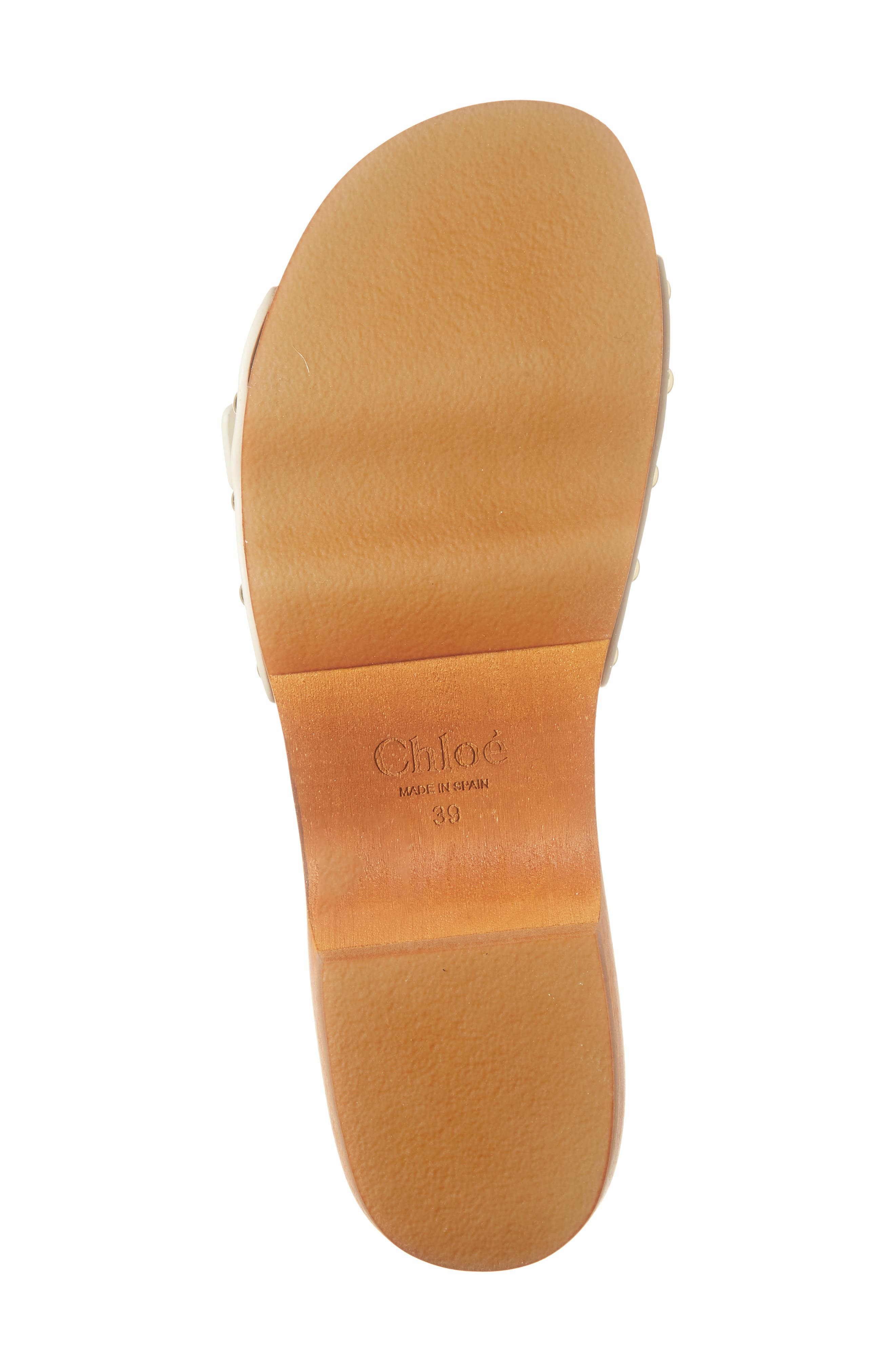 Chloé Jeannette Platform Slide Sandal in Eggshell at Nordstrom - 6