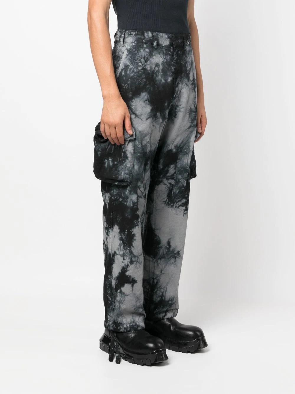 graphic-print cargo trousers - 3