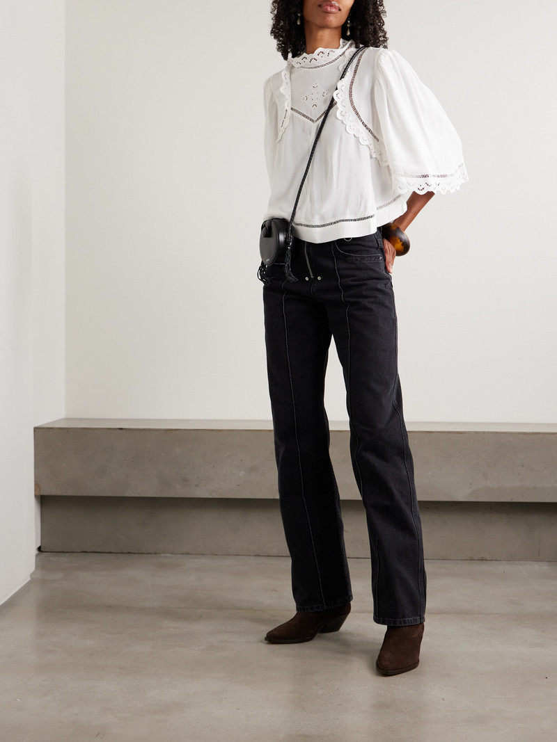 Isabel Marant Stely Embellished Mid-rise Straight-leg Jeans outlook