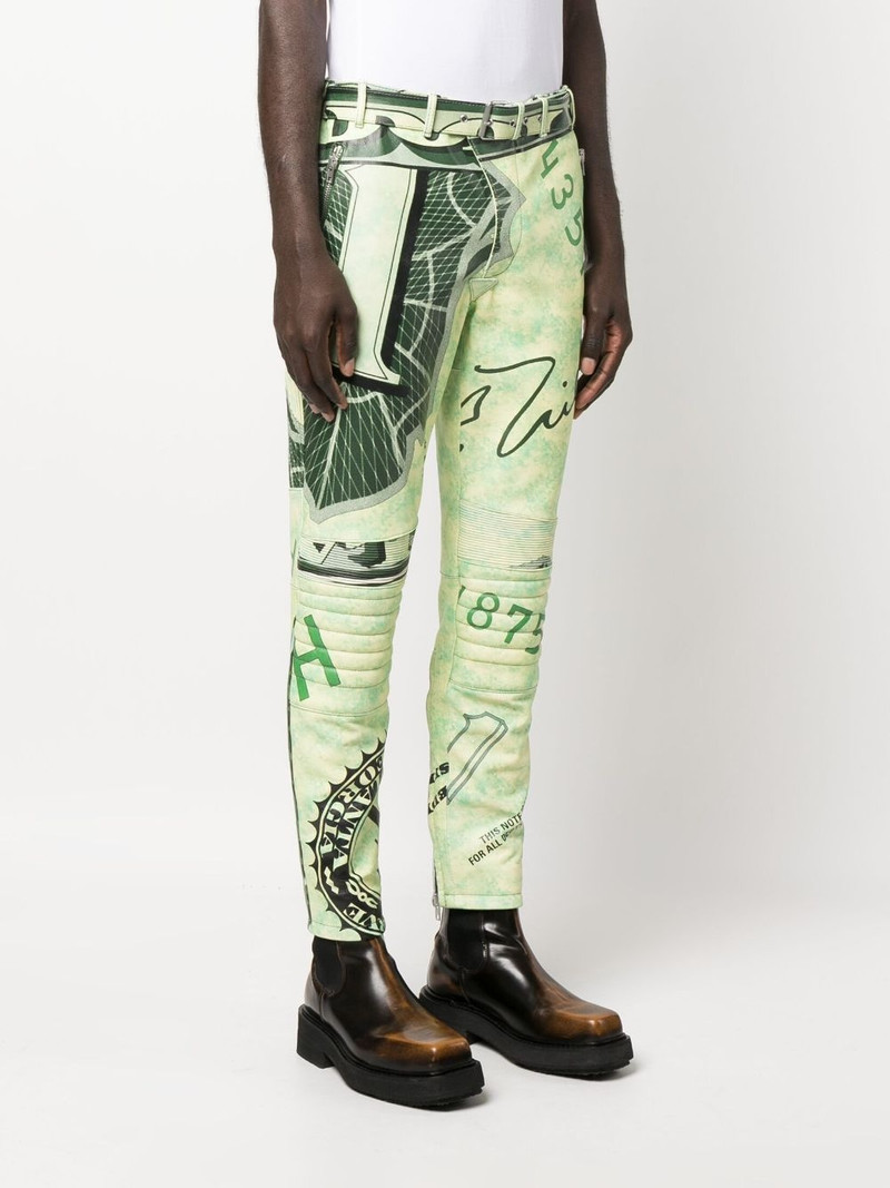 leather straight-leg trousers 3