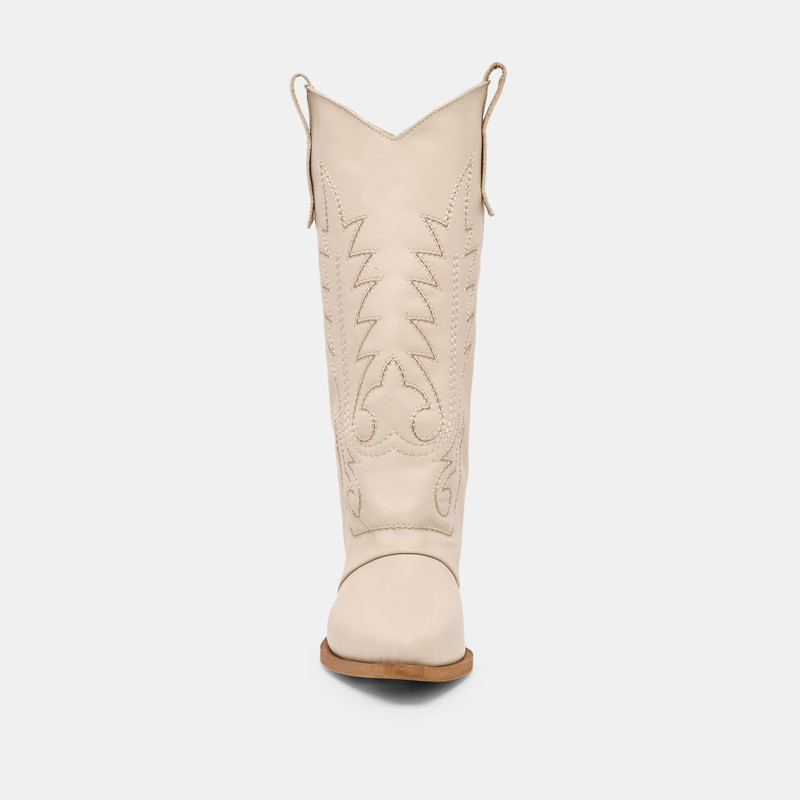 SAMMY BOOTS BONE LEATHER 6