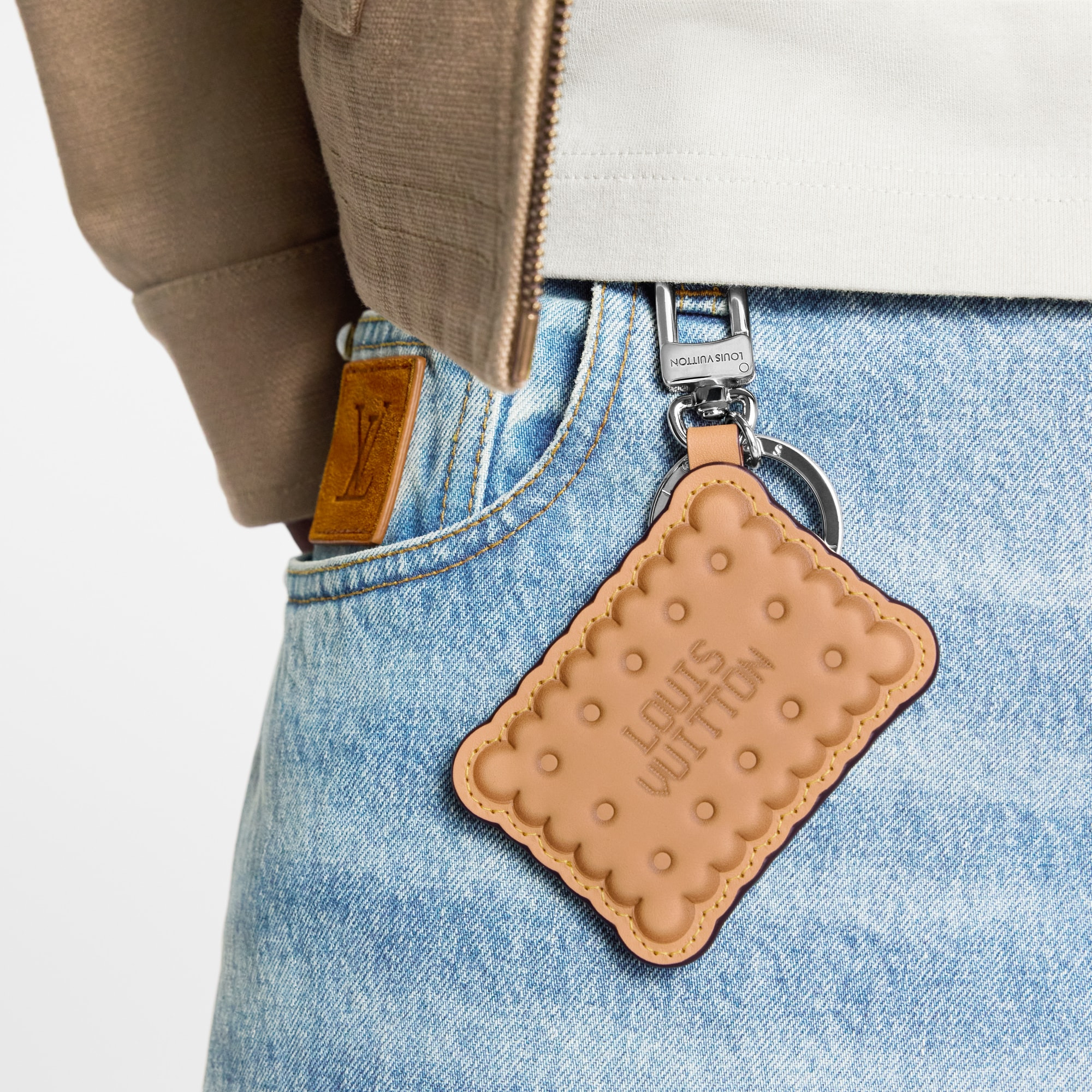 LV Biscuit Key Holder and Bag Charm - 3