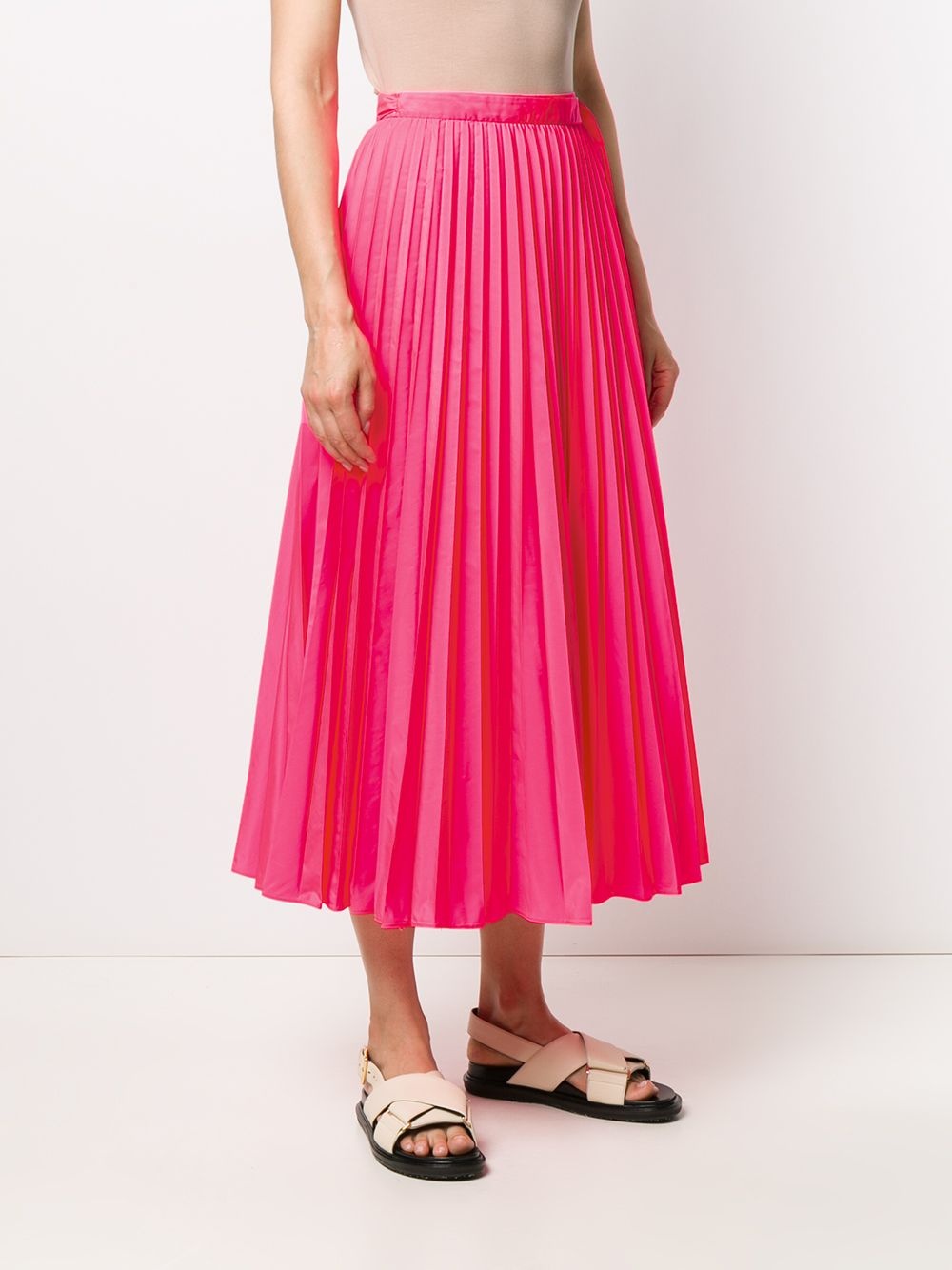 tied-waist pleated skirt - 3