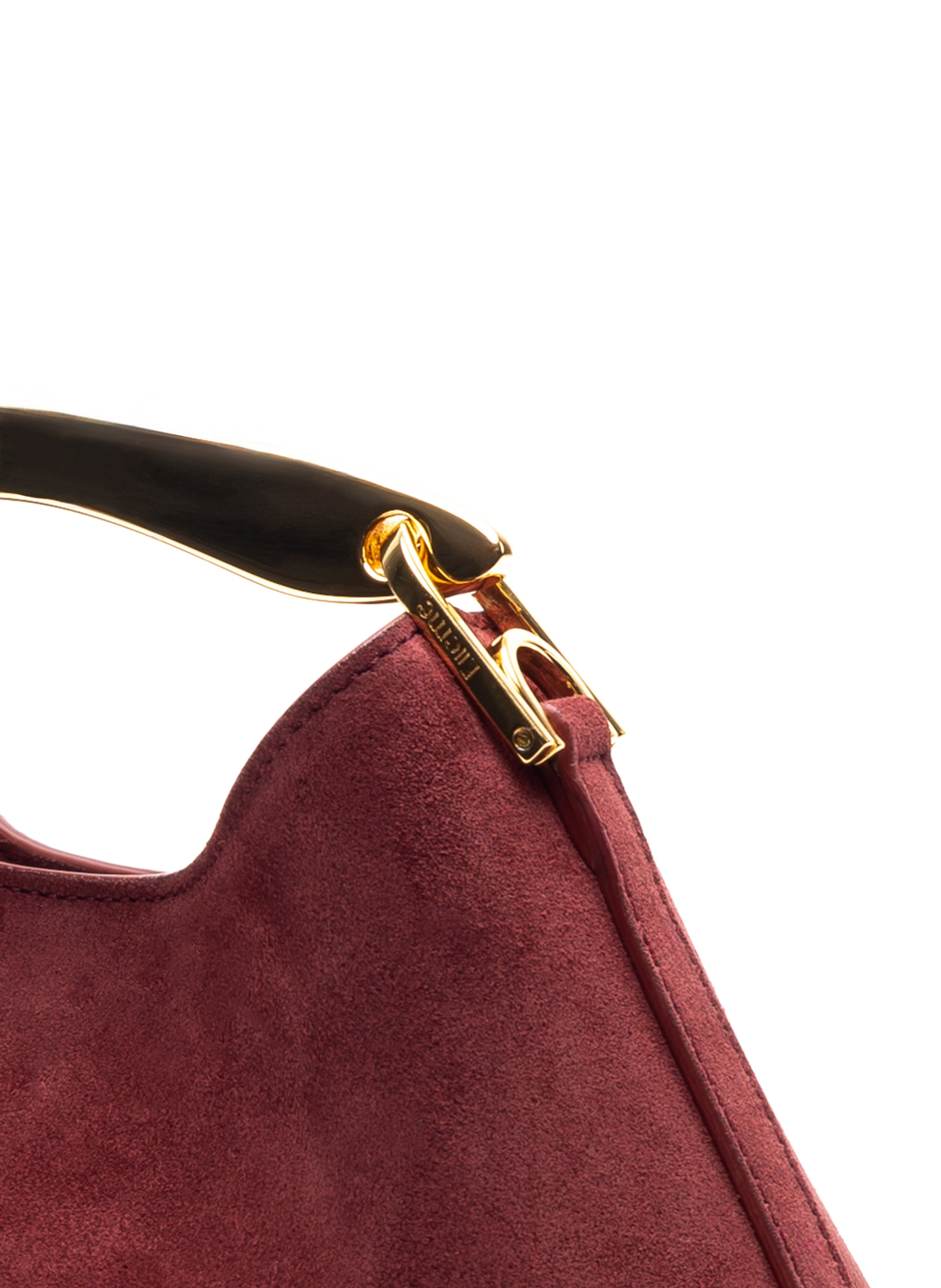 Mini Boomerang Suede Burgundy - 5