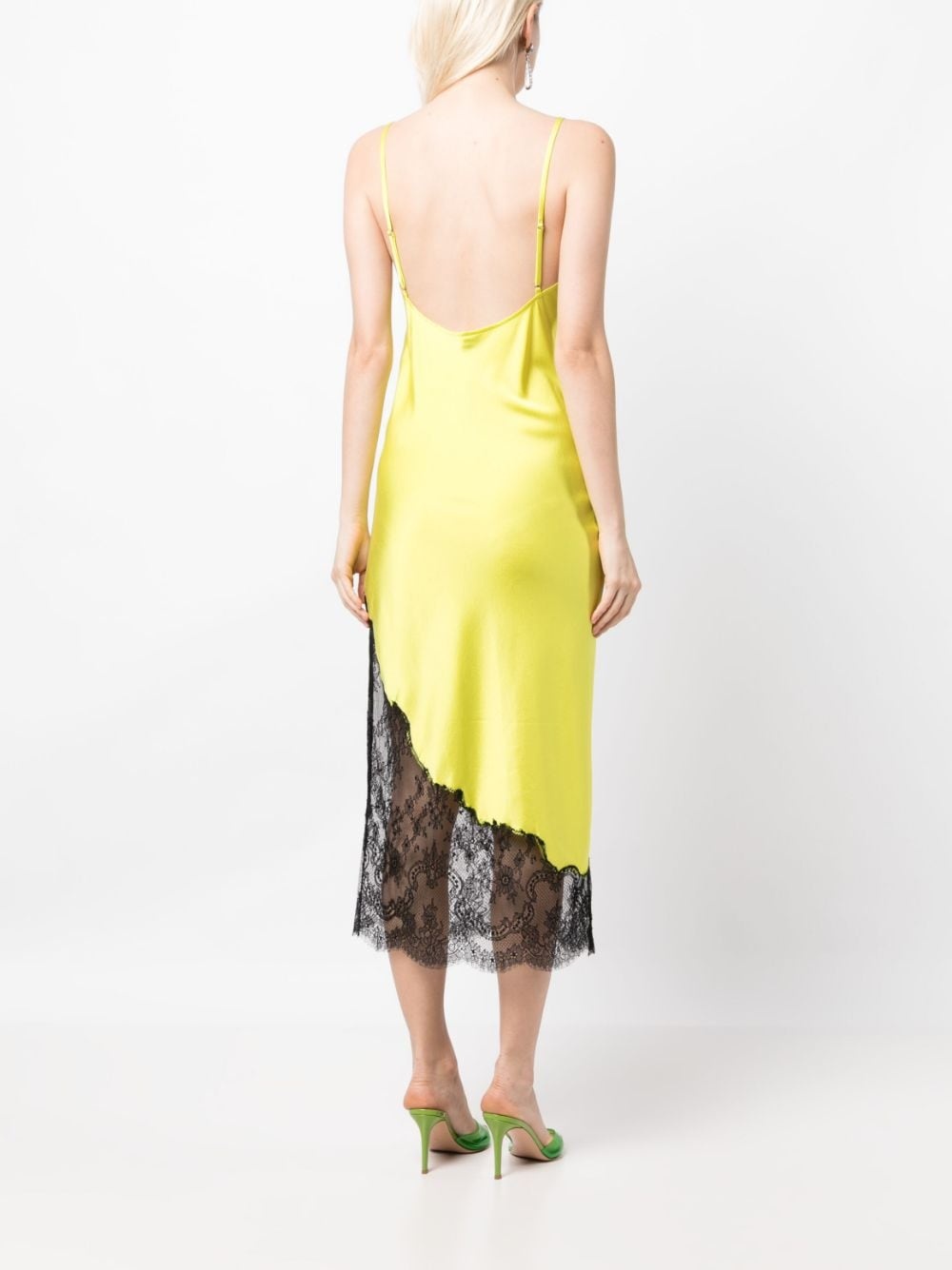 lace-trim slip dress - 4
