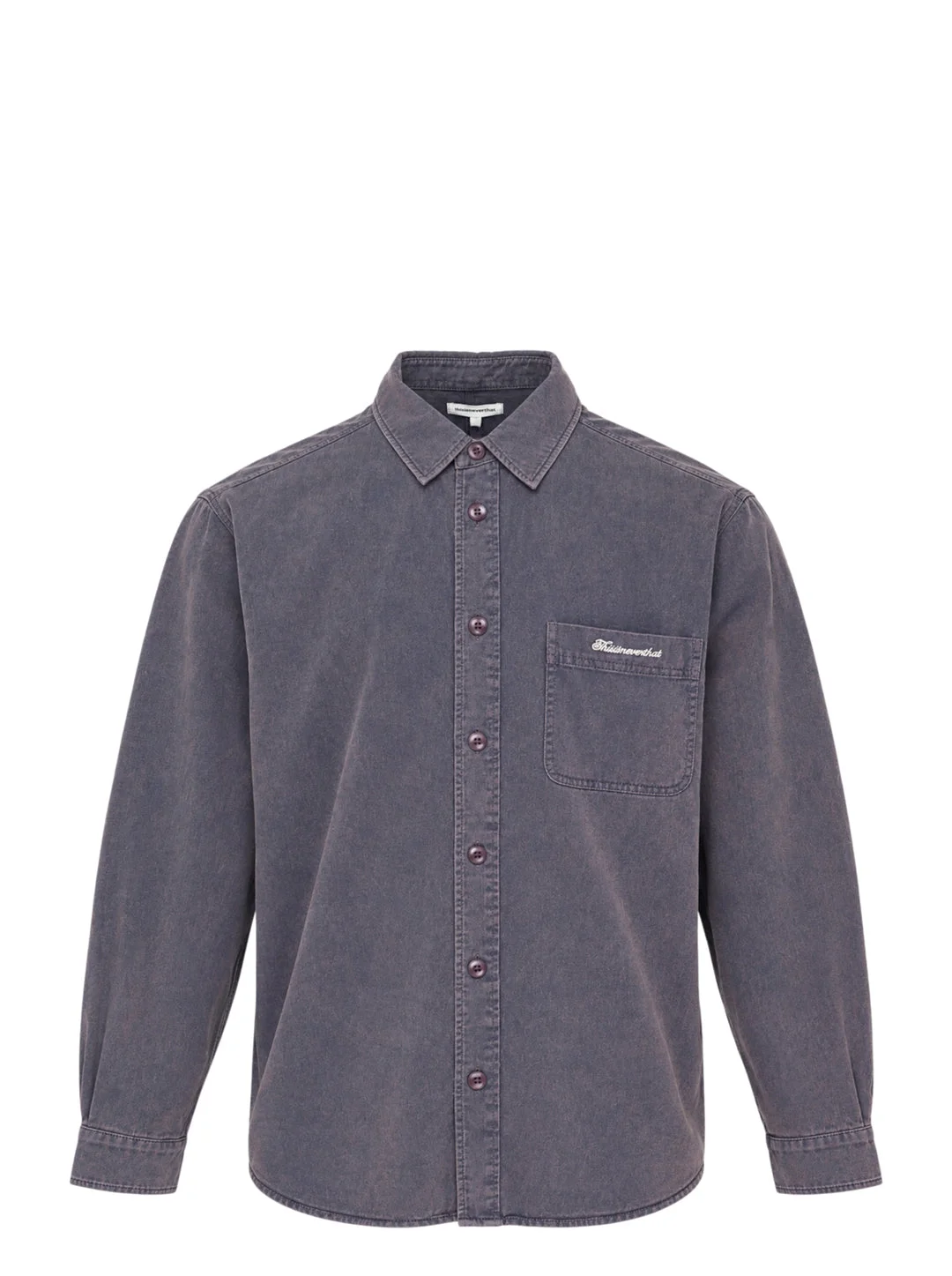 Washed Twill Long Sleeve Shirt - 1