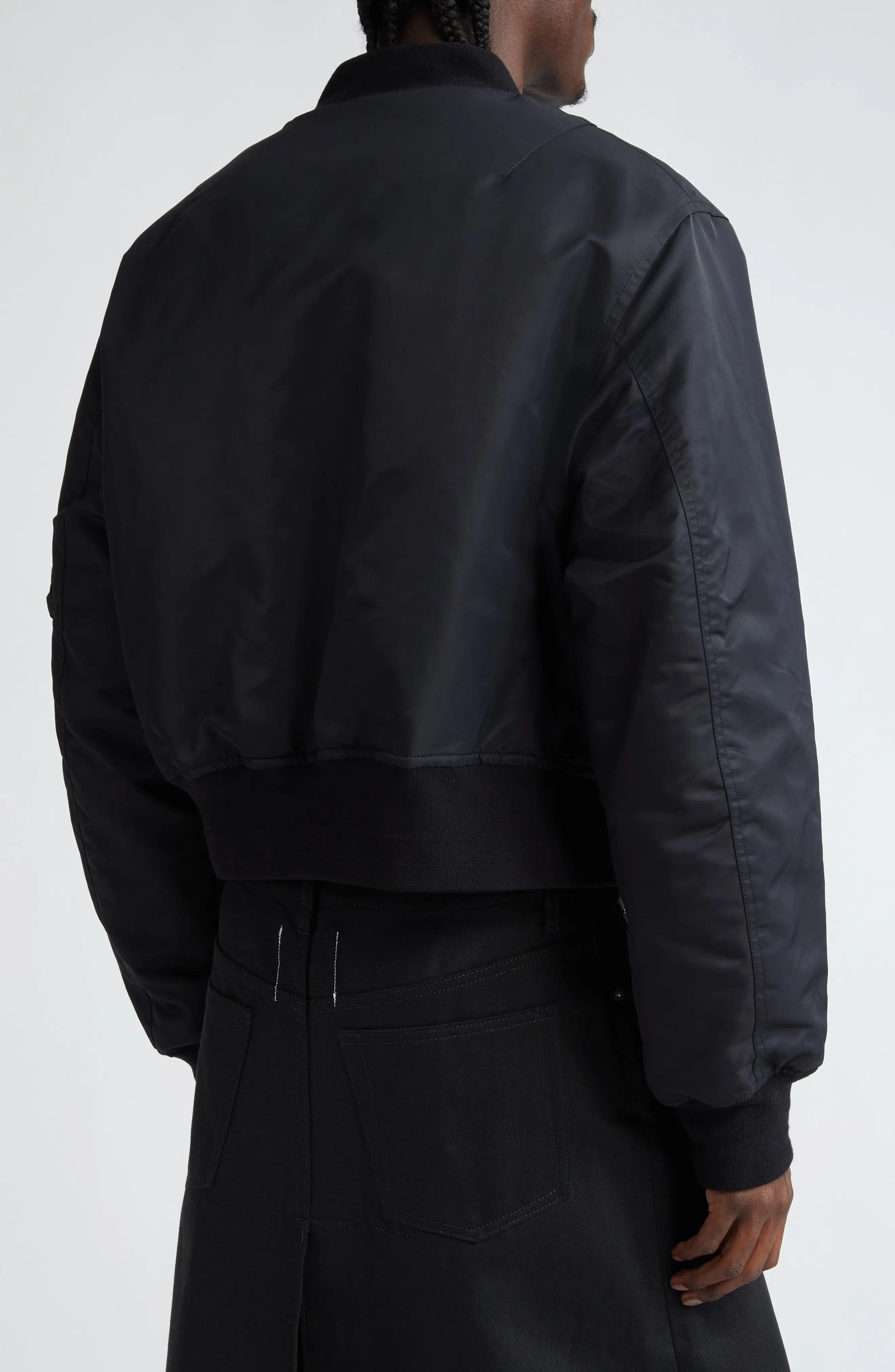 Convertible Nylon Bomber Jacket - 3