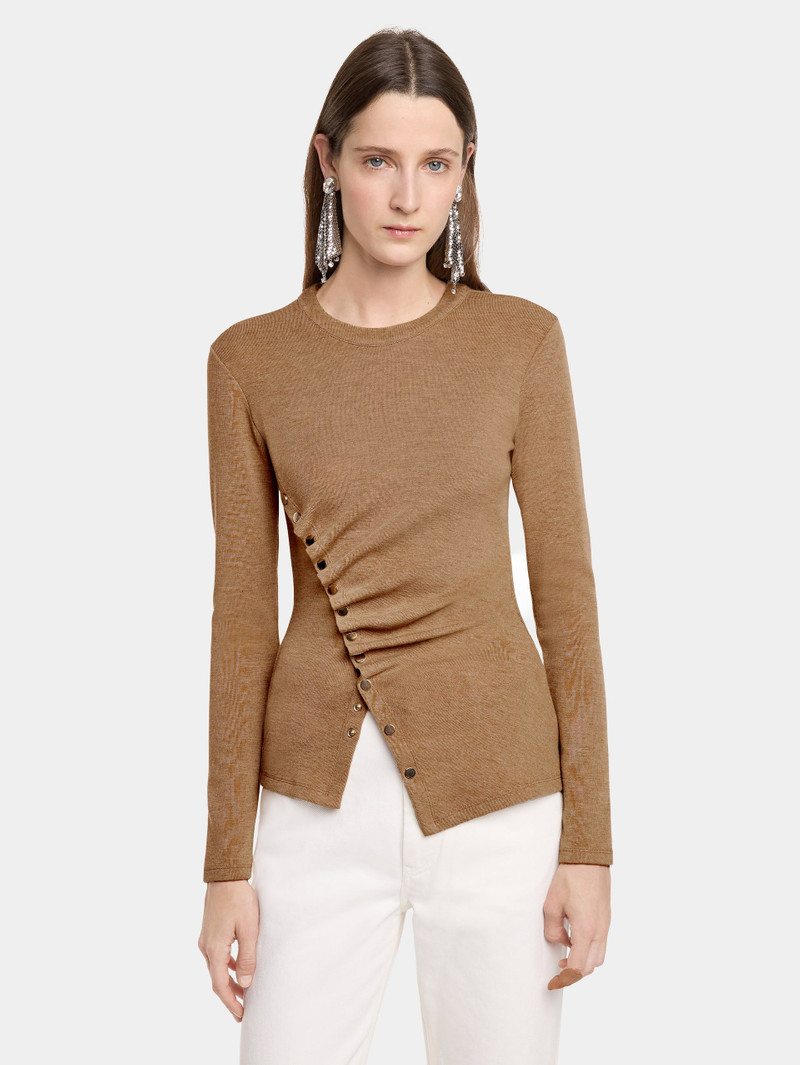 GATHERED TOP IN WOOL JERSEY 2