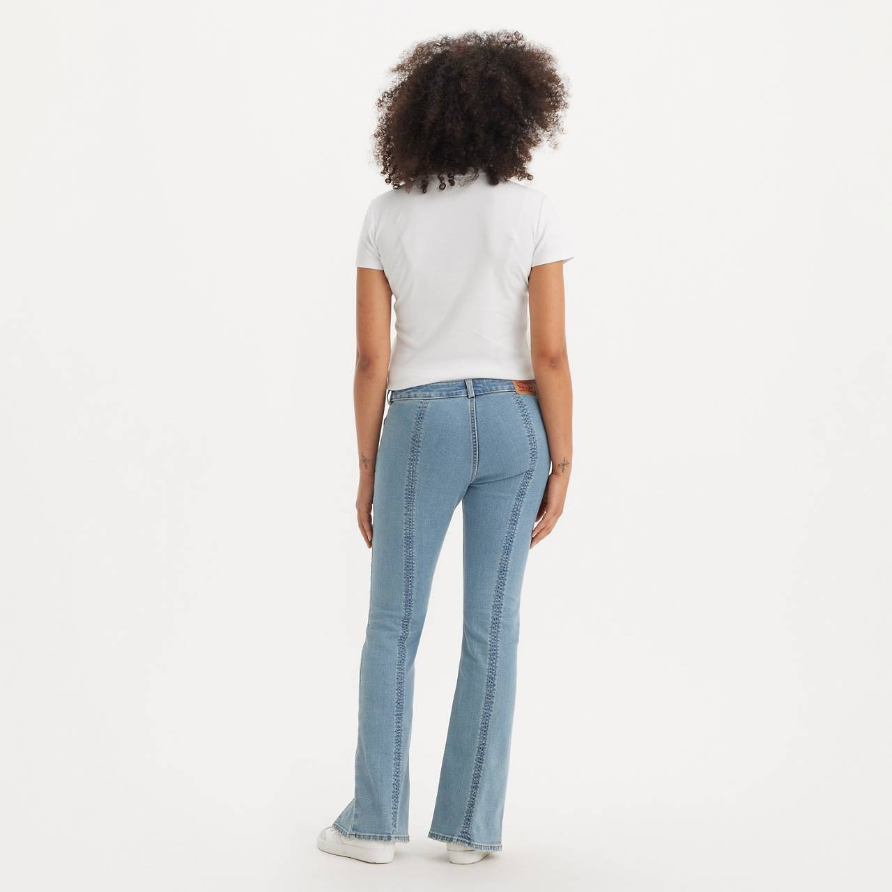 SEAMED SUPERLOW BOOTCUT WOMEN'S JEANS - 5