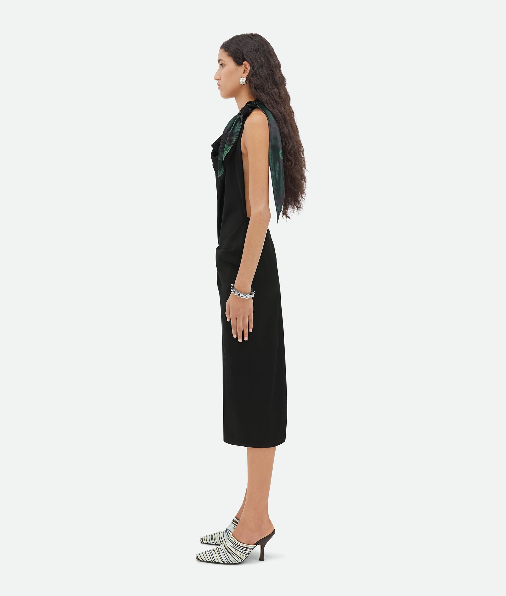 Fluid Viscose Midi Dress - 2