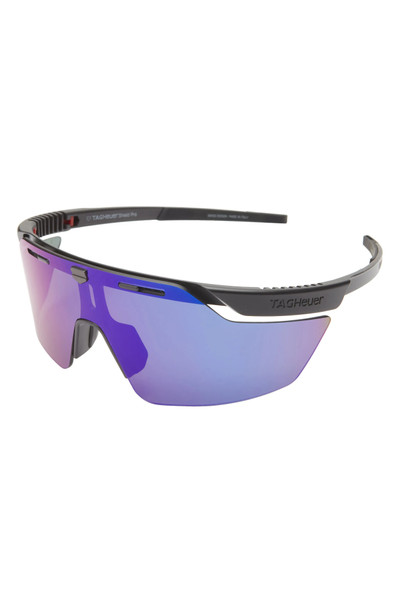 TAG Heuer Shield Pro 228mm Sport Sunglasses in Matte Black /Bordeaux Mirror outlook