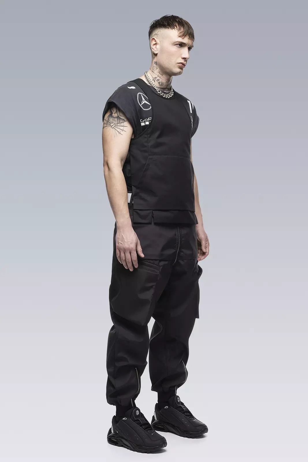 V5S-S HD Cotton Reversible Vest Black - 2
