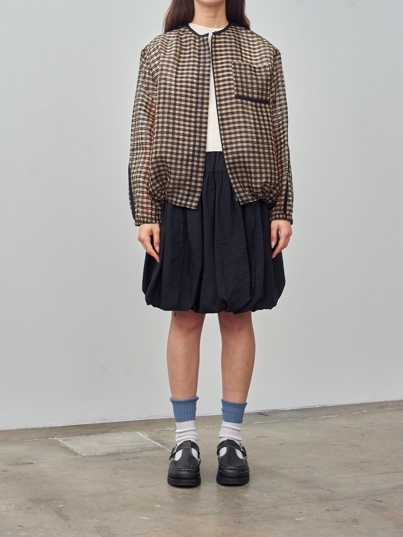 Organza Bomber Jacket - Vichy Check - 2