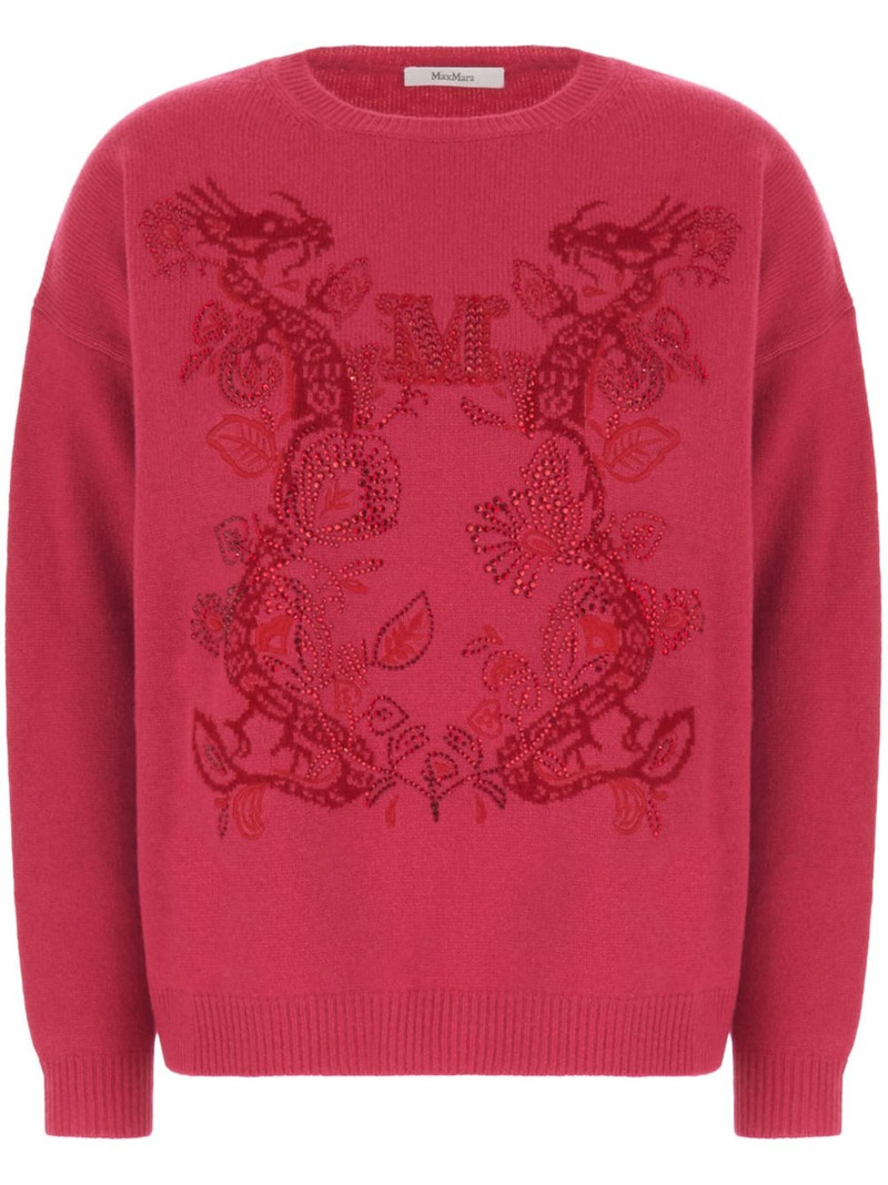 rhinestone-embellished sweater 1