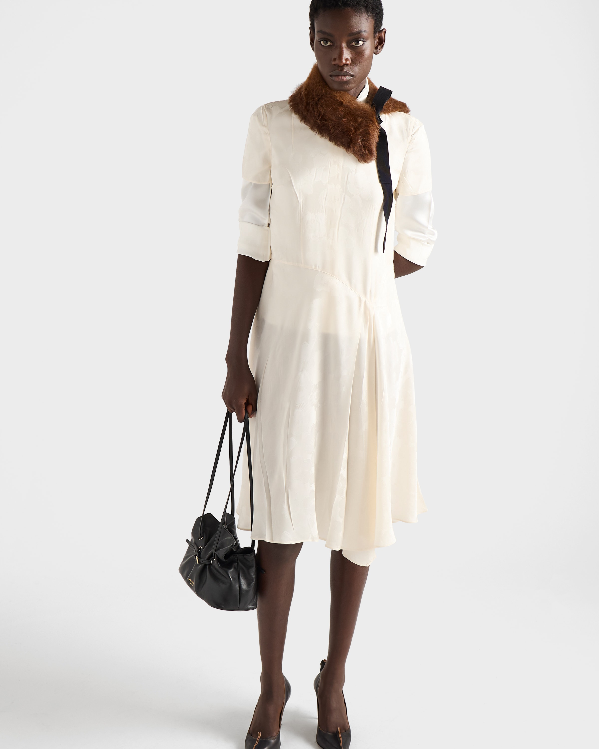 Floral jacquard dress - 4