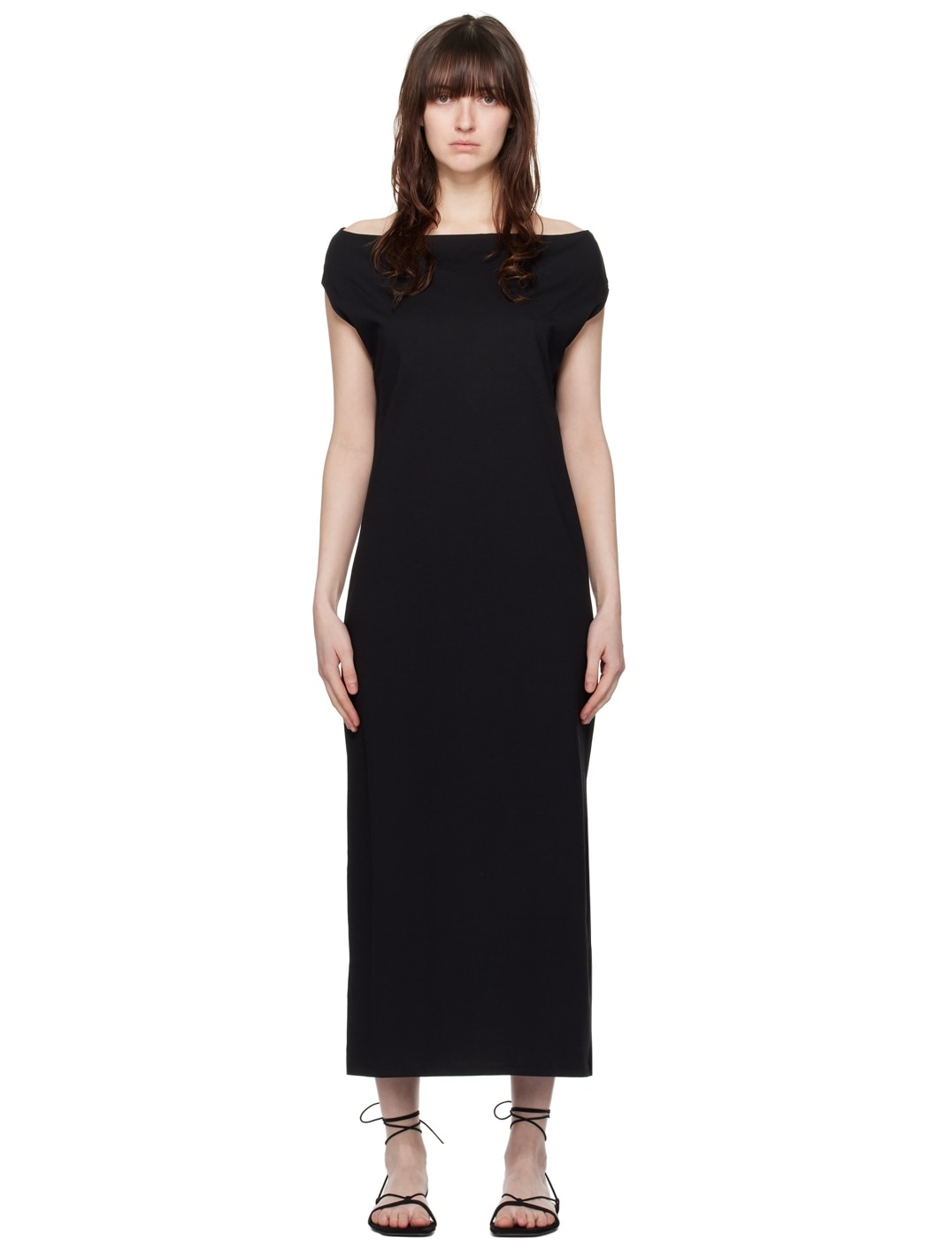 Black Martial Maxi Dress - 1
