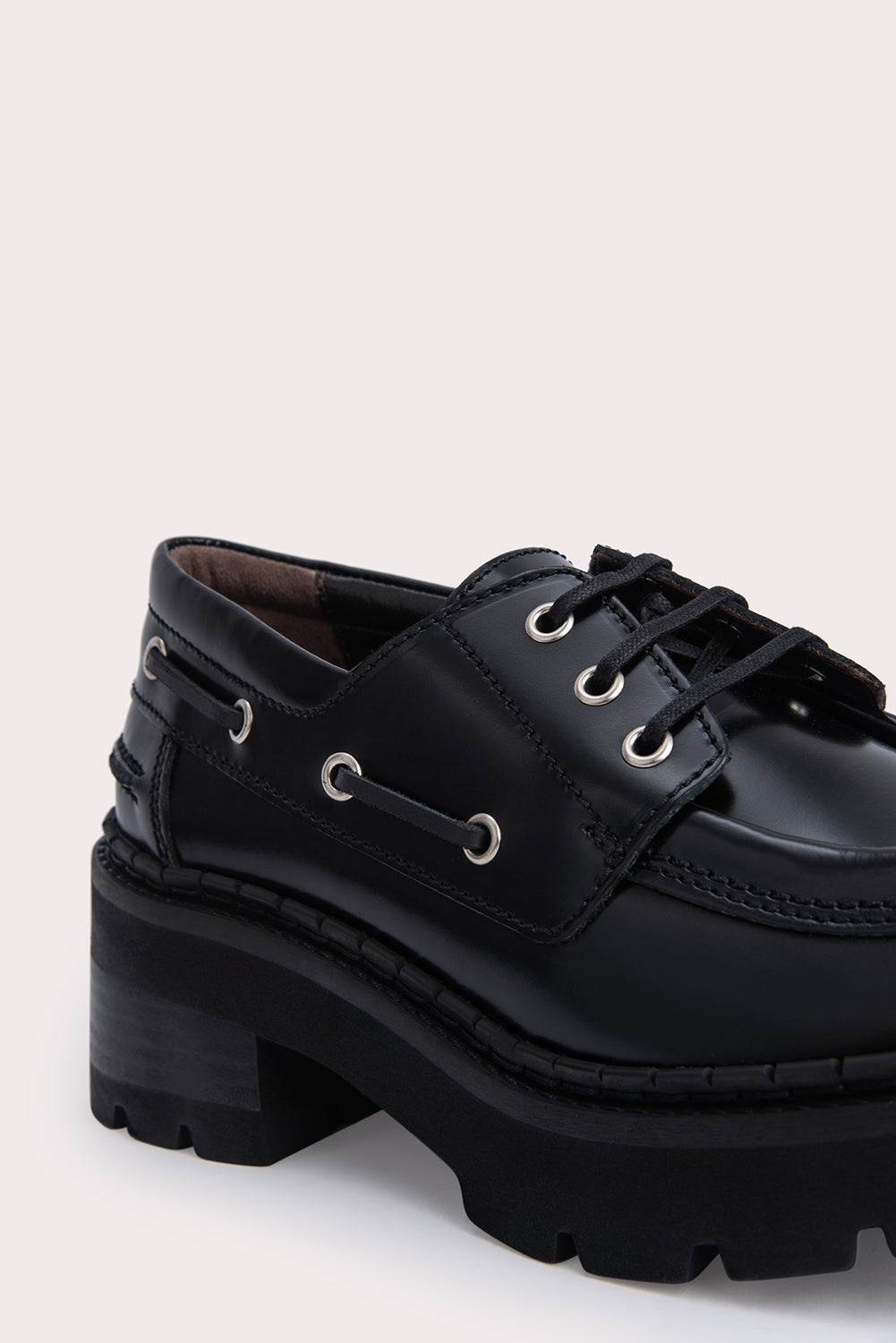 Stanley Black Semi Patent Leather - 4