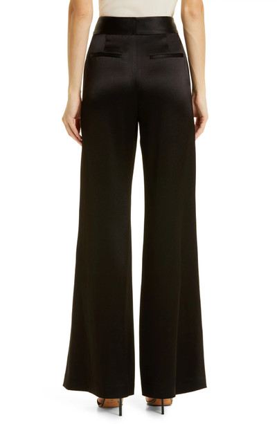 Alice + Olivia Dylan Wide Leg Satin Trousers outlook