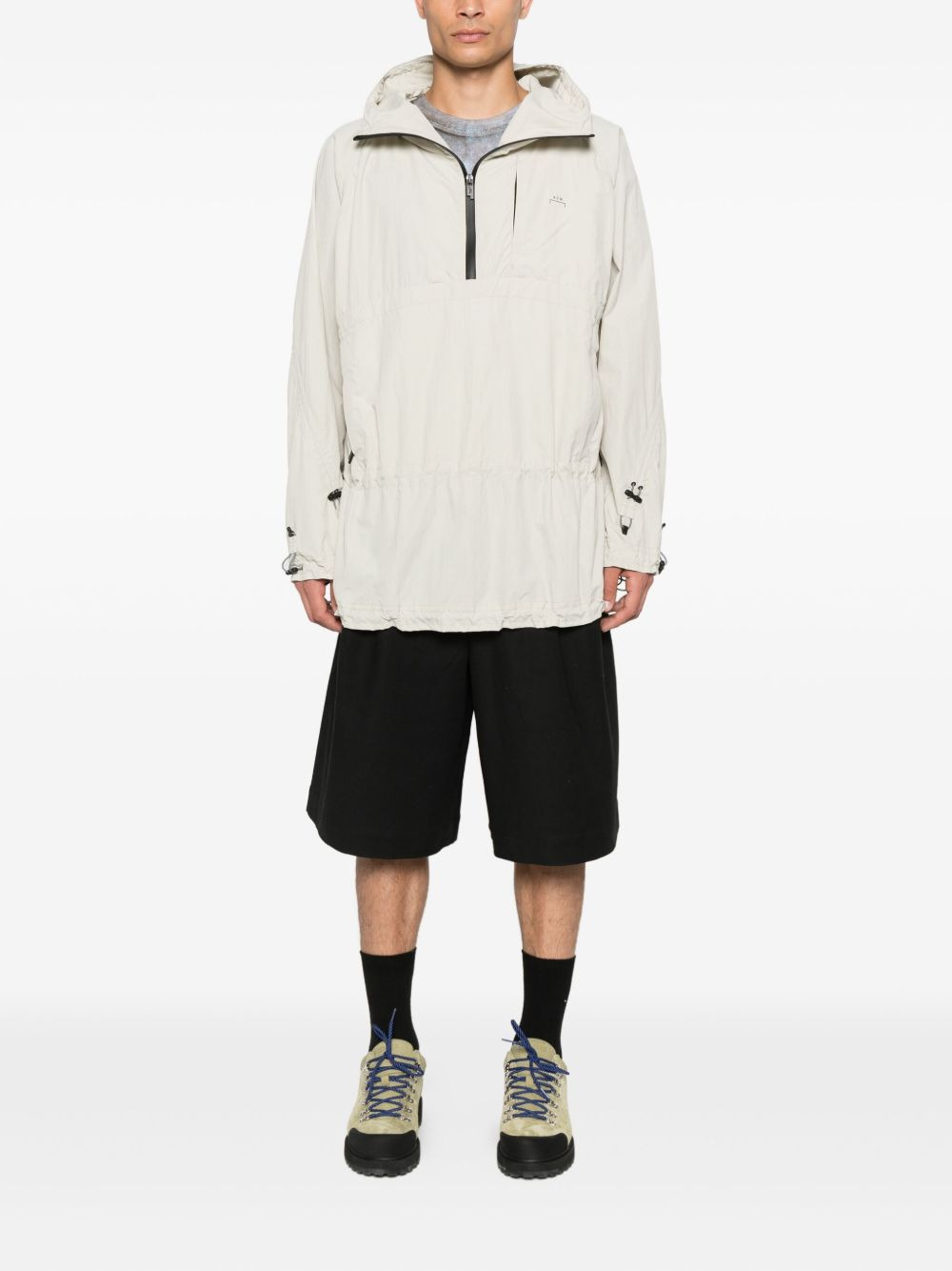 drawstring hooded parka - 2
