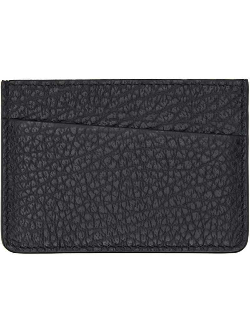 Maison Margiela Black Four Stitches Card Holder outlook