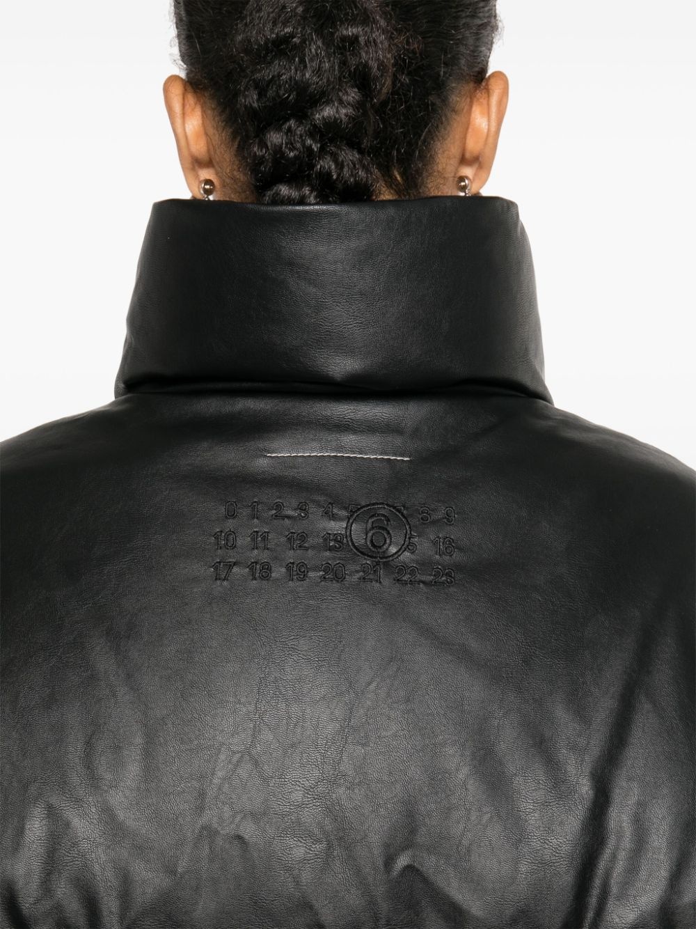 funnel-neck padded jacket - 5