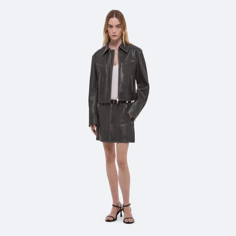 Helmut Lang LEATHER BIKER JACKET outlook