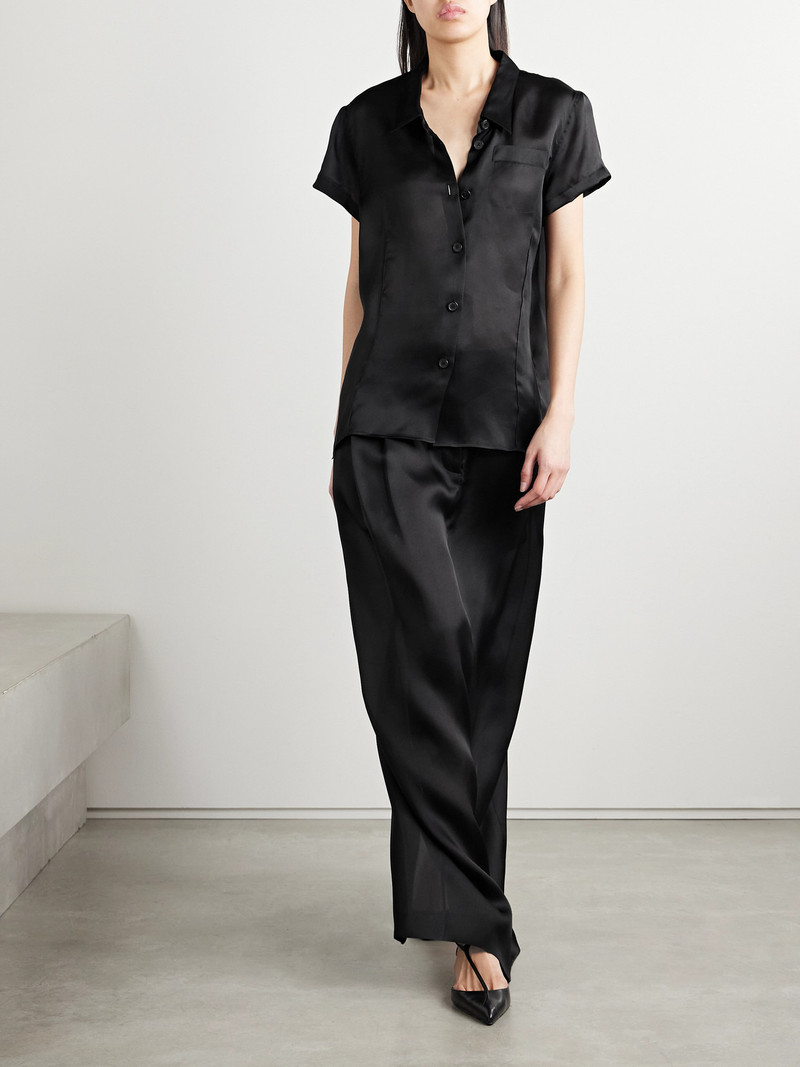 KHAITE Keefe Silk-organza Shirt outlook