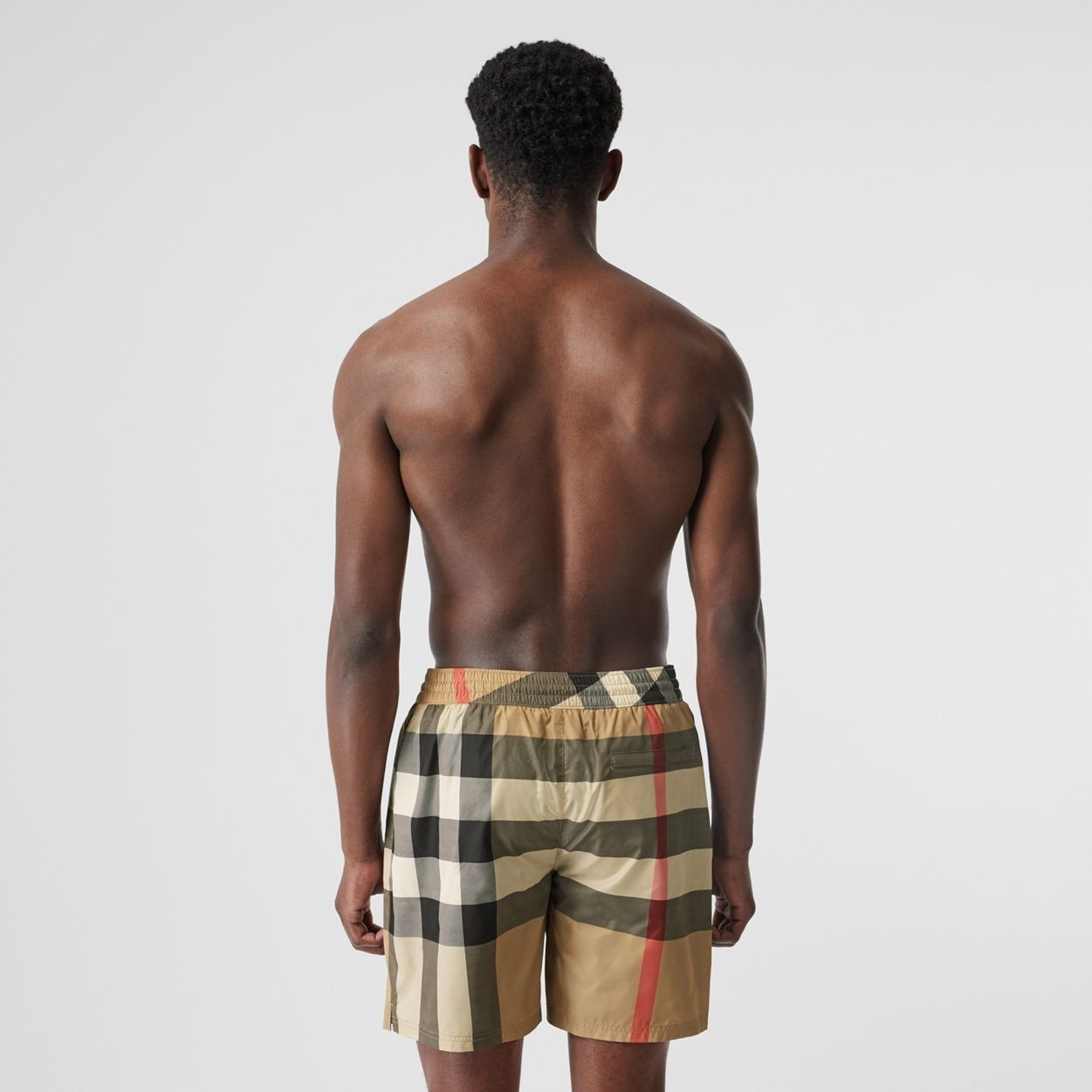 Check Drawcord Swim Shorts - 3