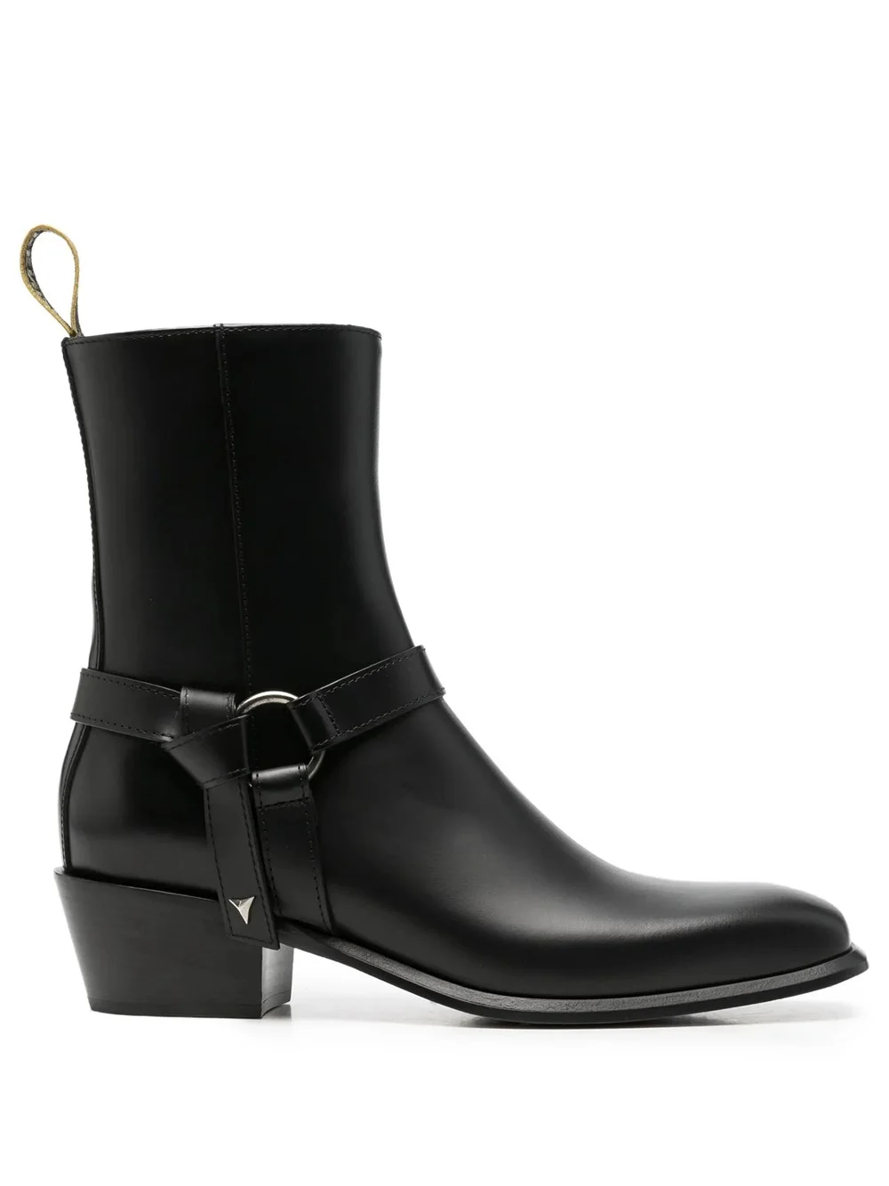 FENDI DOUBLE O BOOTS IN BLACK LEATHER - 1