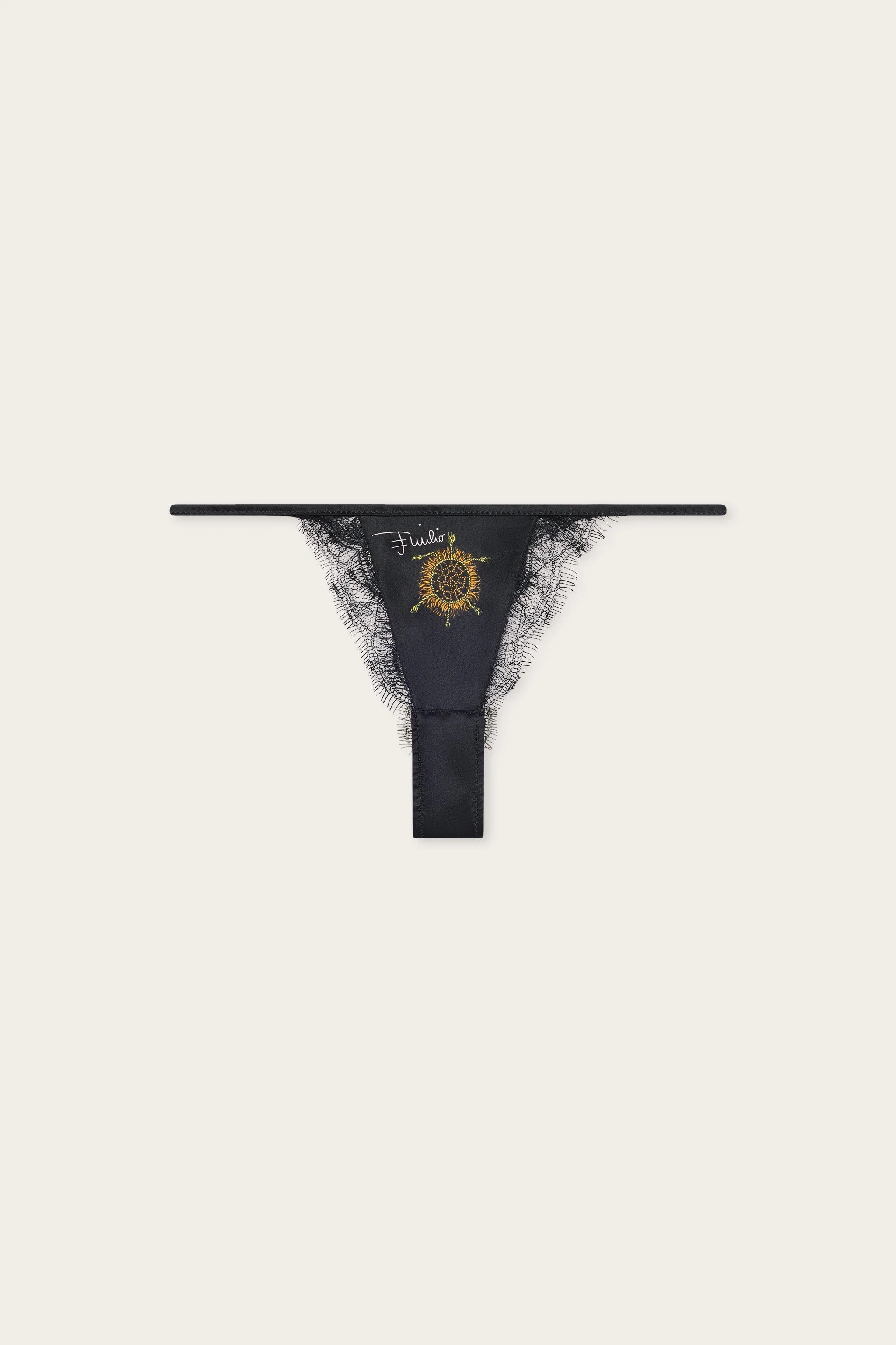 SILK SATIN THONG - 1