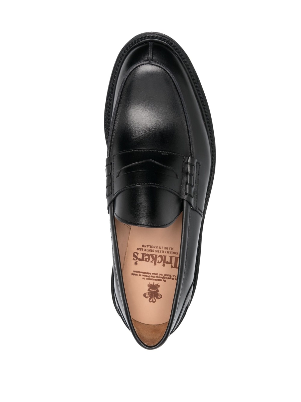 almond toe leather loafers - 4