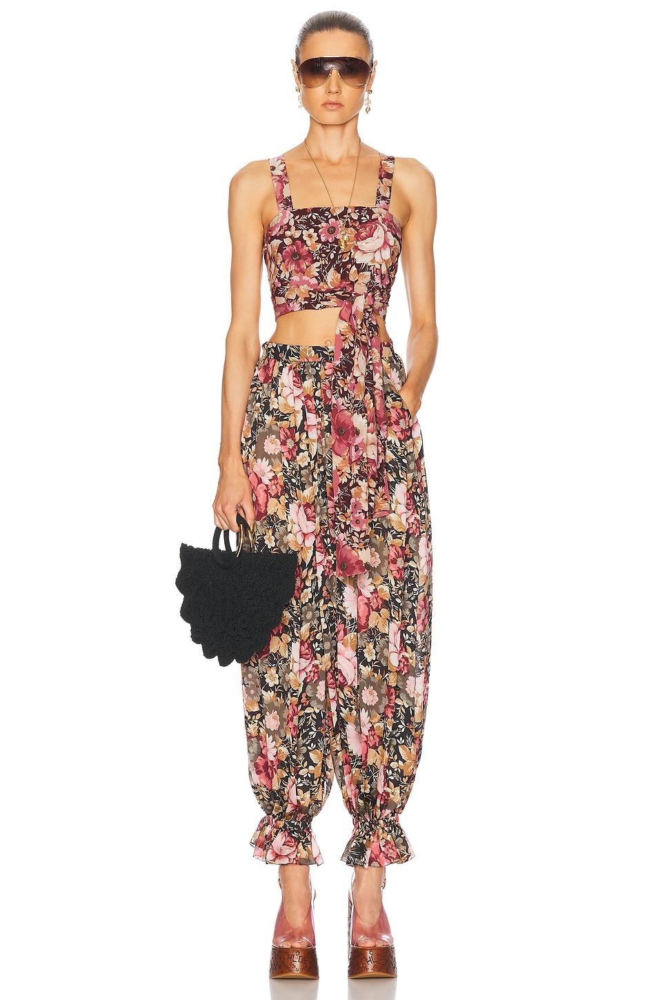 Flowy Pleated Cropped Pant - 5