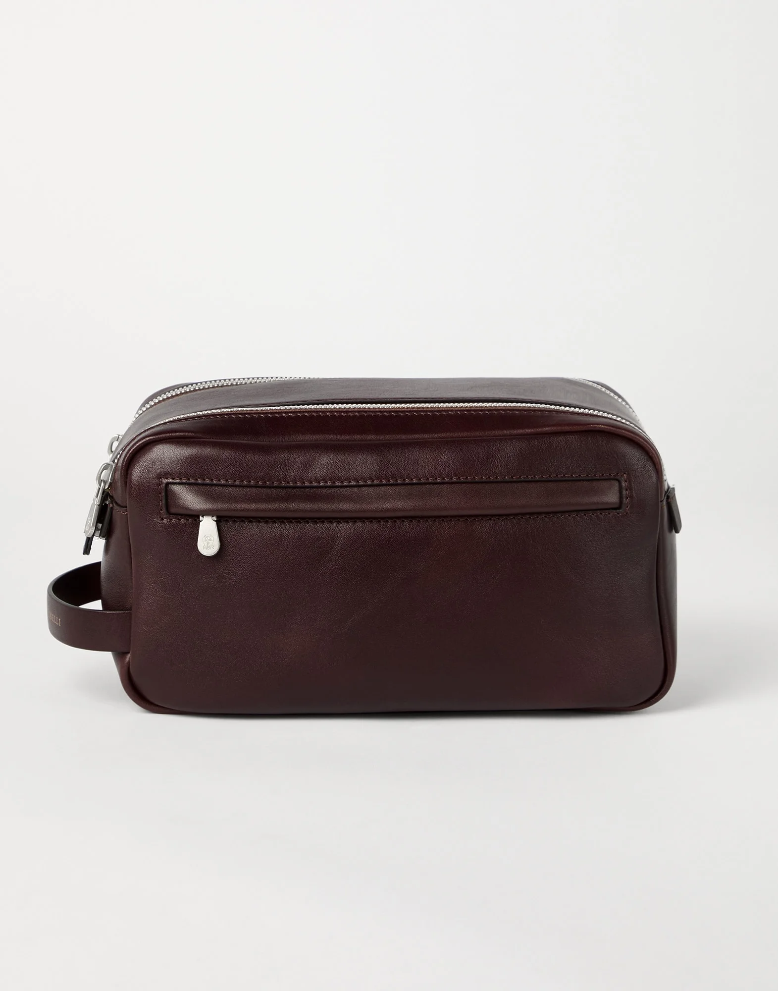 Calfskin beauty case with double zipper - 1